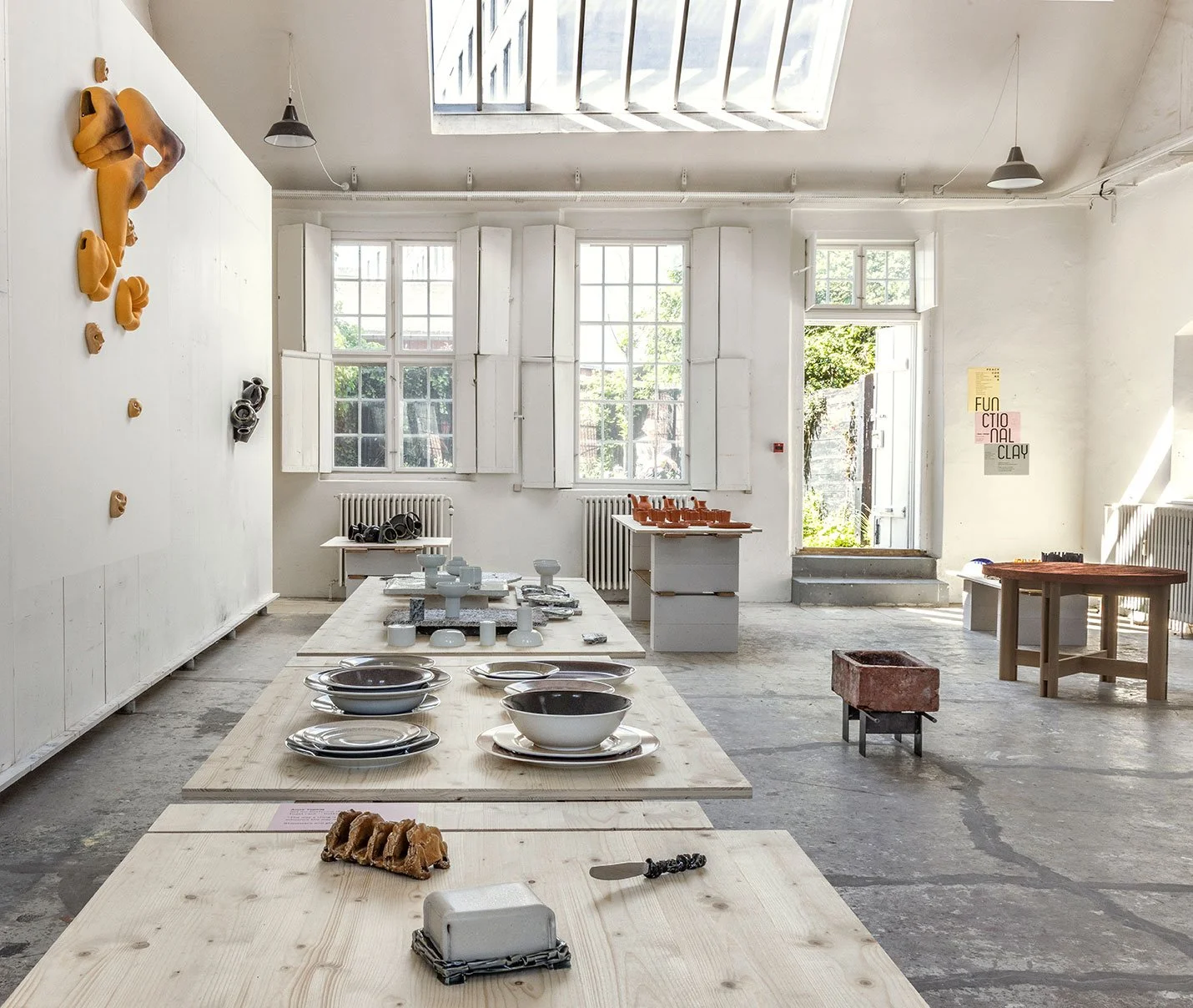 Exhibition view Functional Clay at 3daysofdesign 2025. Anne Marie Carl-Nielsen Studio, Copenhagen.