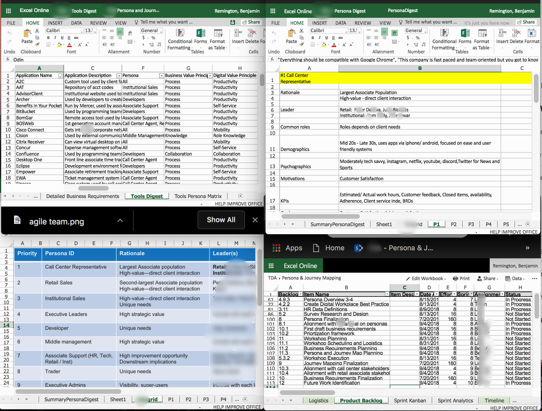 Seriously, it was a lot of spreadsheets.