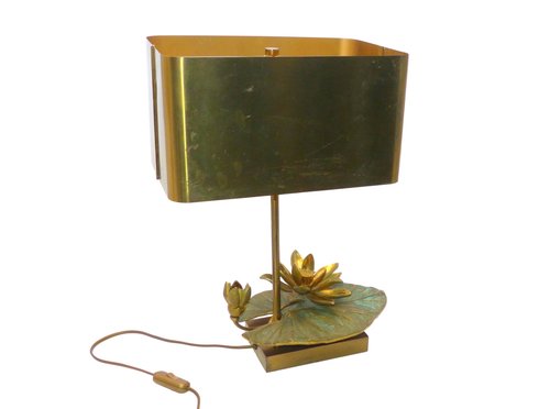 Rose Lampe Poser Métal Et Lilly À Doré TKl1cFJ