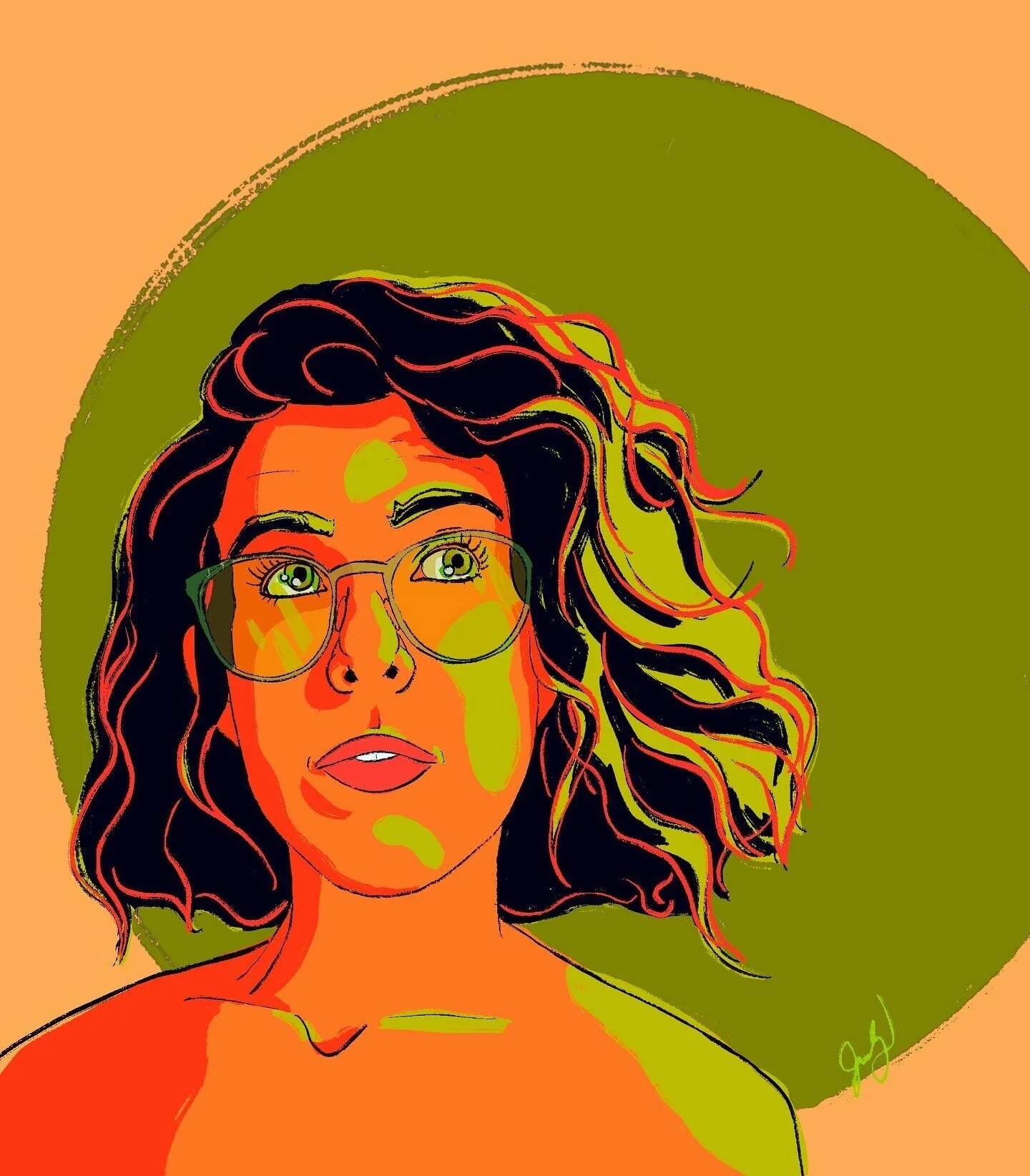 Lime Light (Self Portrait)