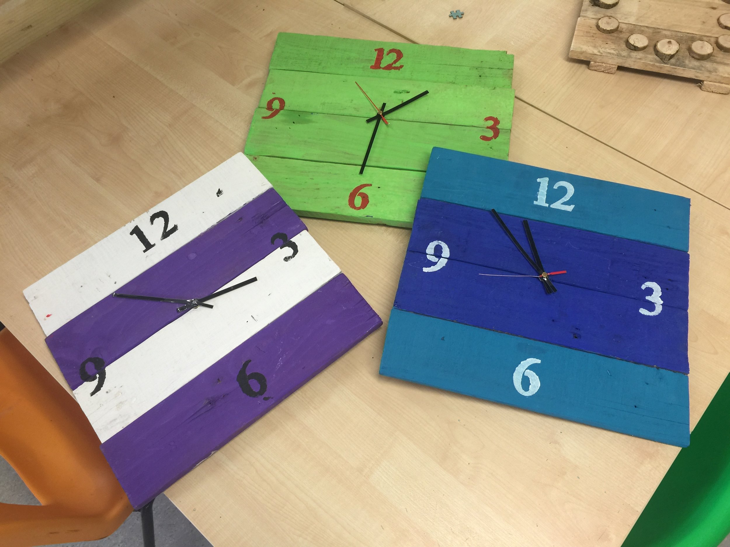 Stripey Clocks...any colour£10