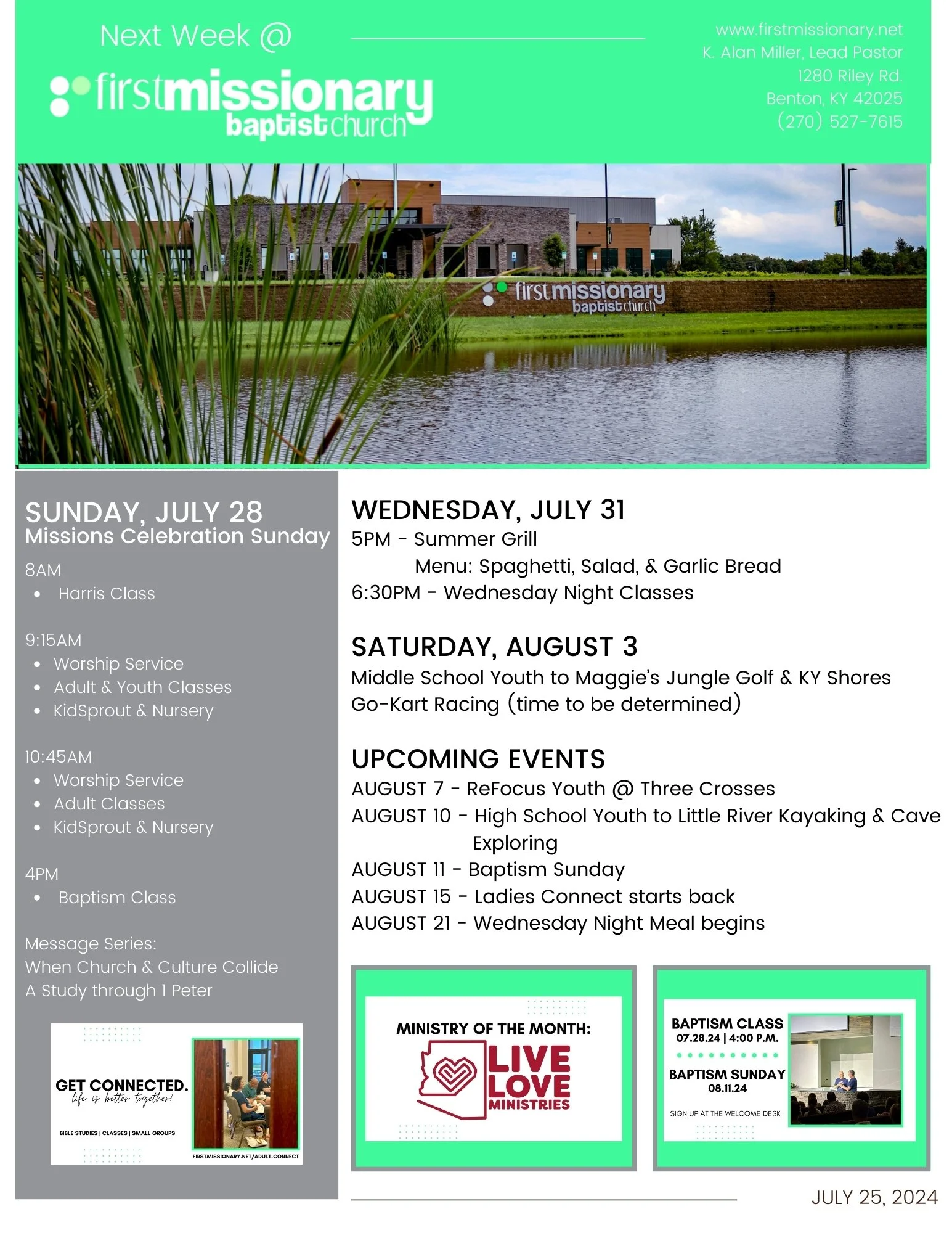 Newsletter — First Missionary Baptist Church