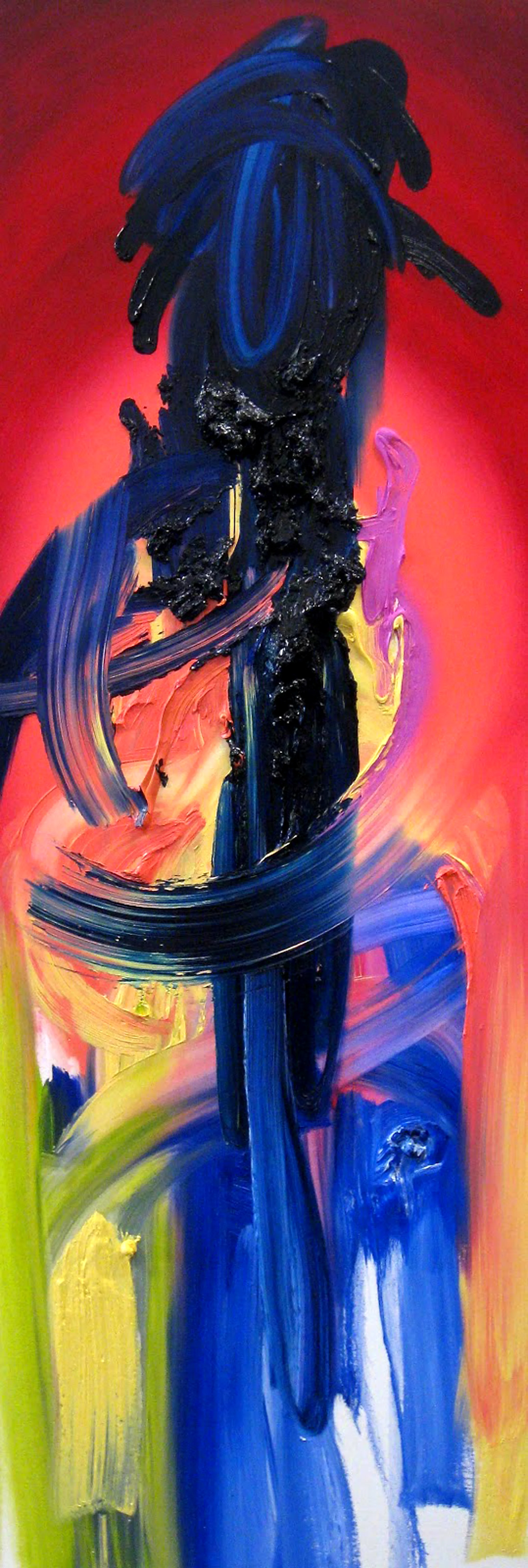 And All at Once / oil on canvas / 54 x 18 inches