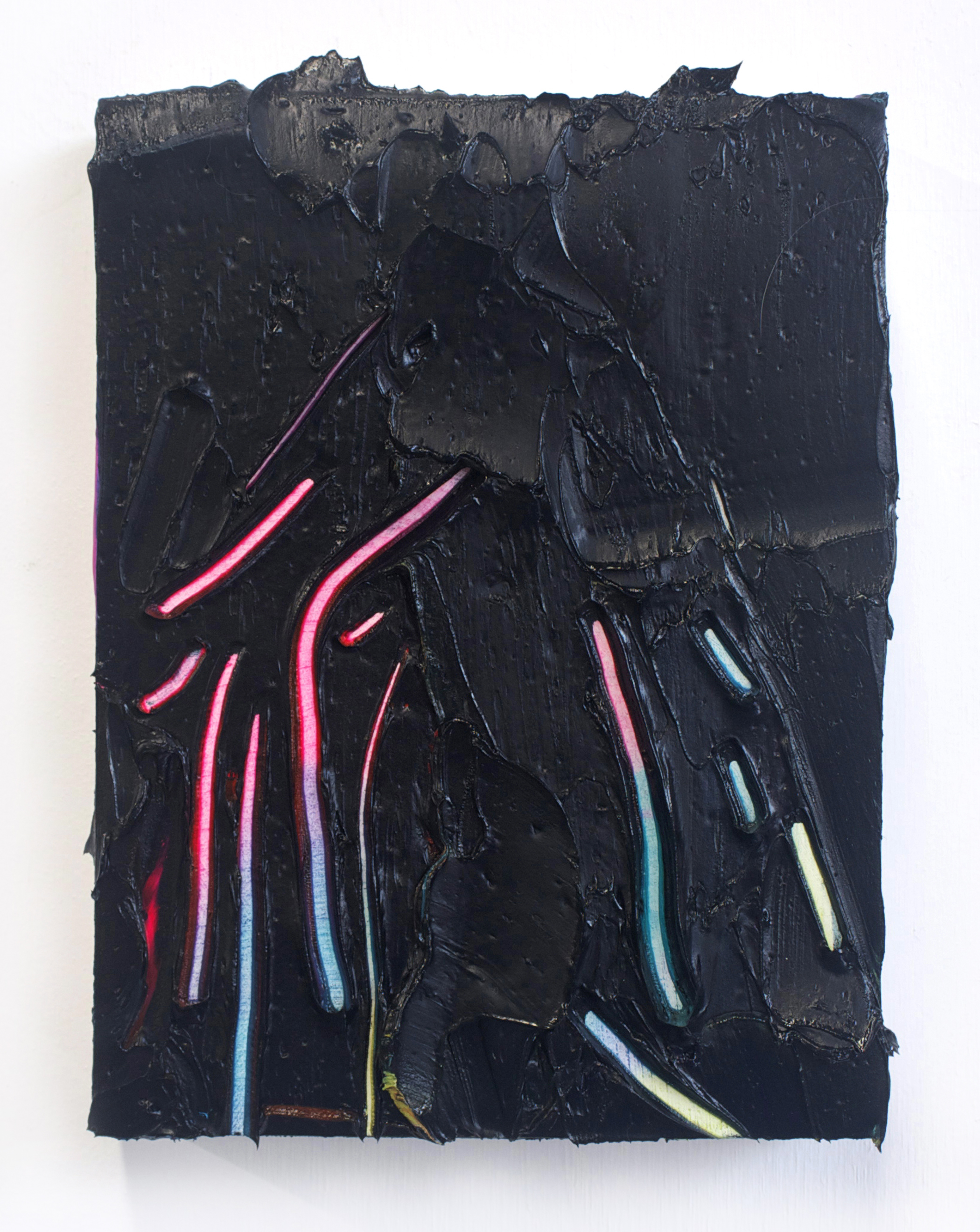 Glowsticks / oil on panel / 8 x 6 inches (sold)