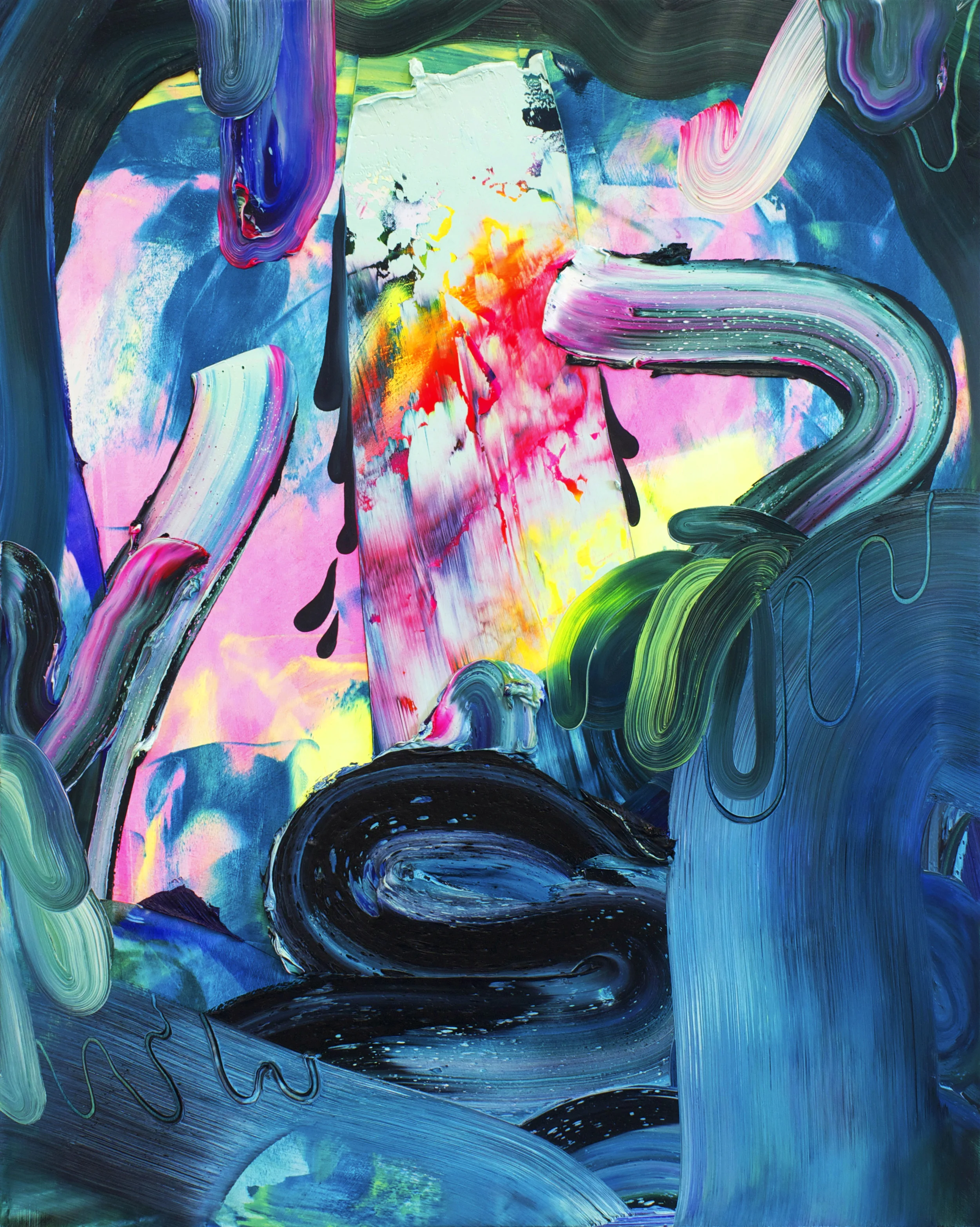 Cactus / oil on panel / 30 x 24 inches