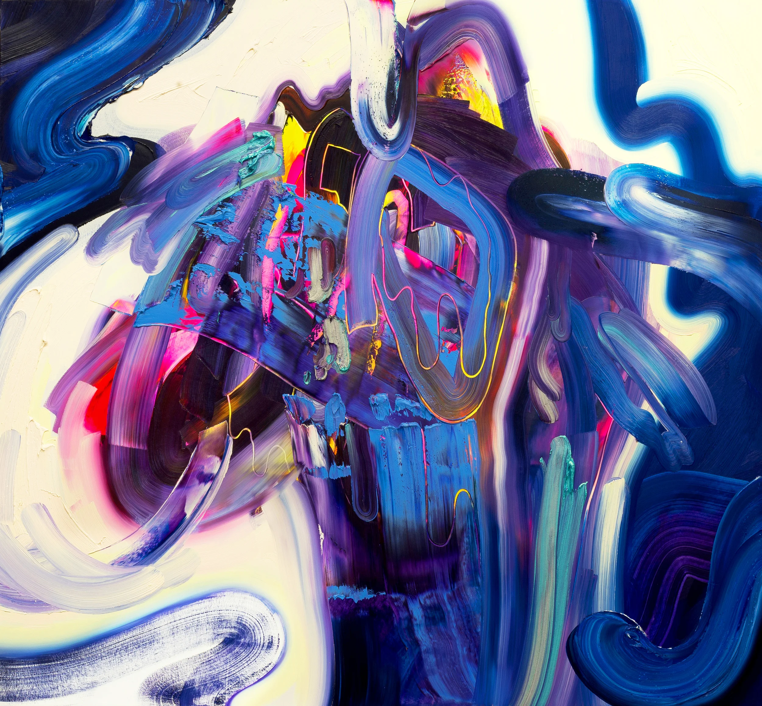 Tavern Madness / oil on canvas / 60 x 65 inches