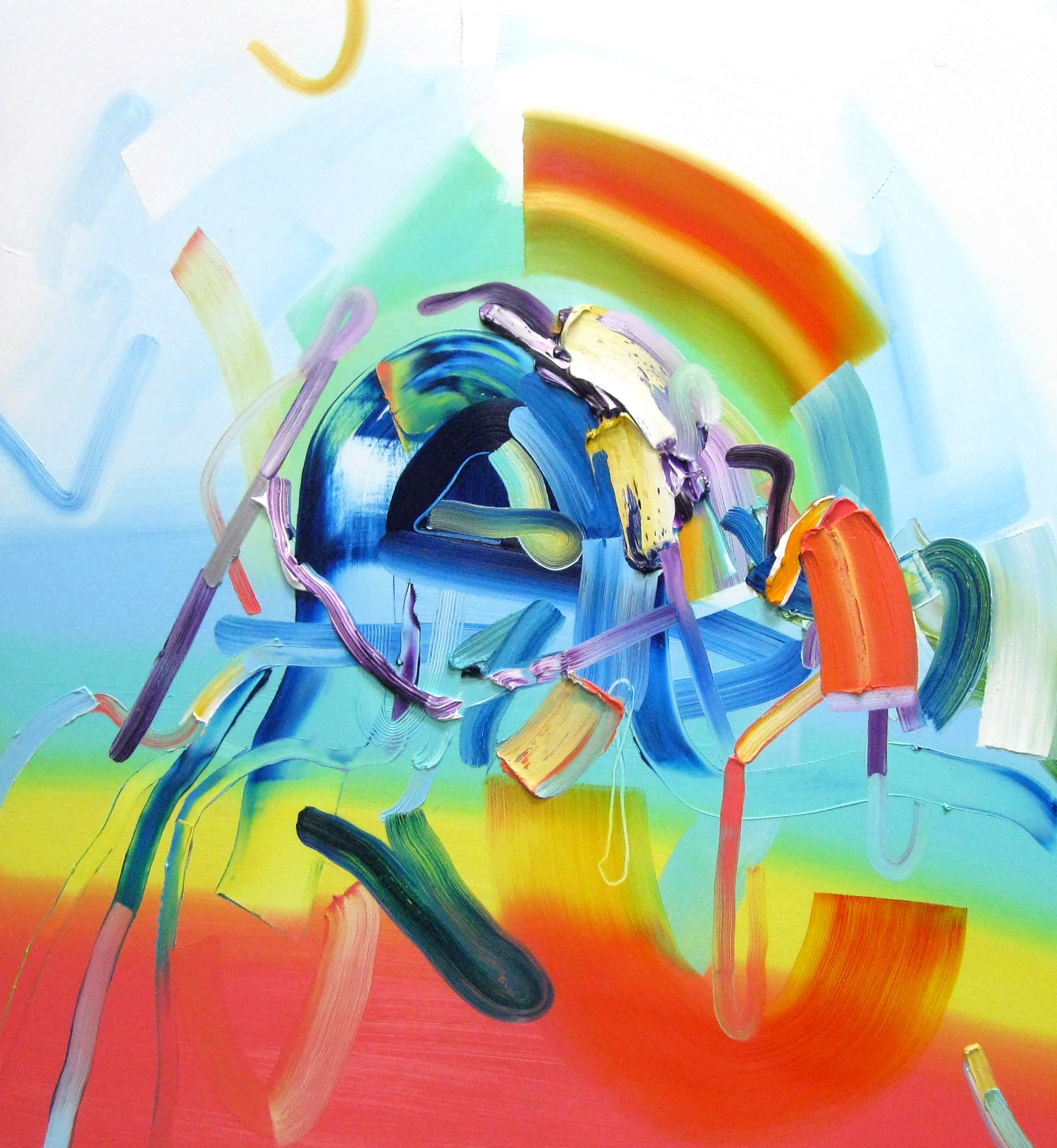 Thought-forms / oil on canvas / 46 x 42 inches