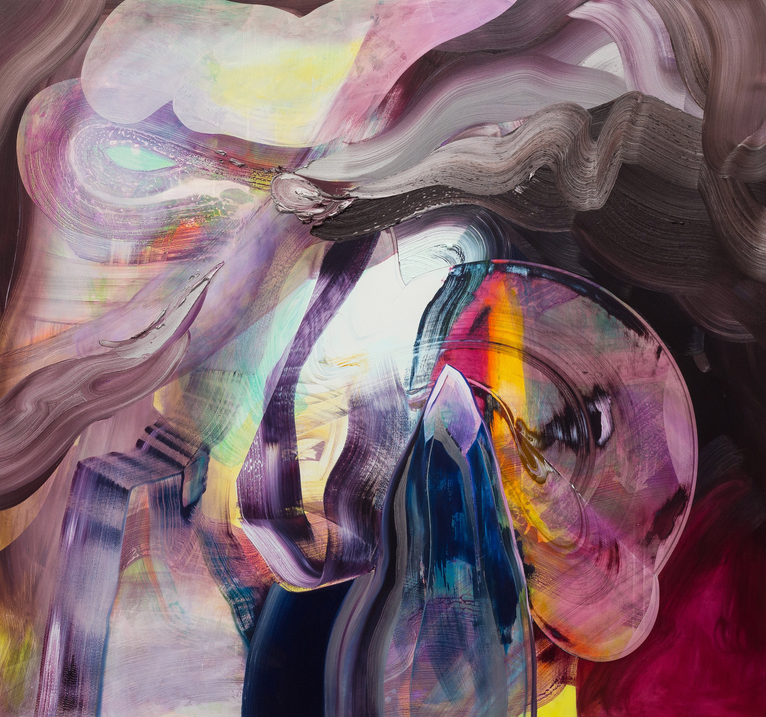 Cleansing Flame / oil and acrylic on panel / 70 x 75 inches (sold)