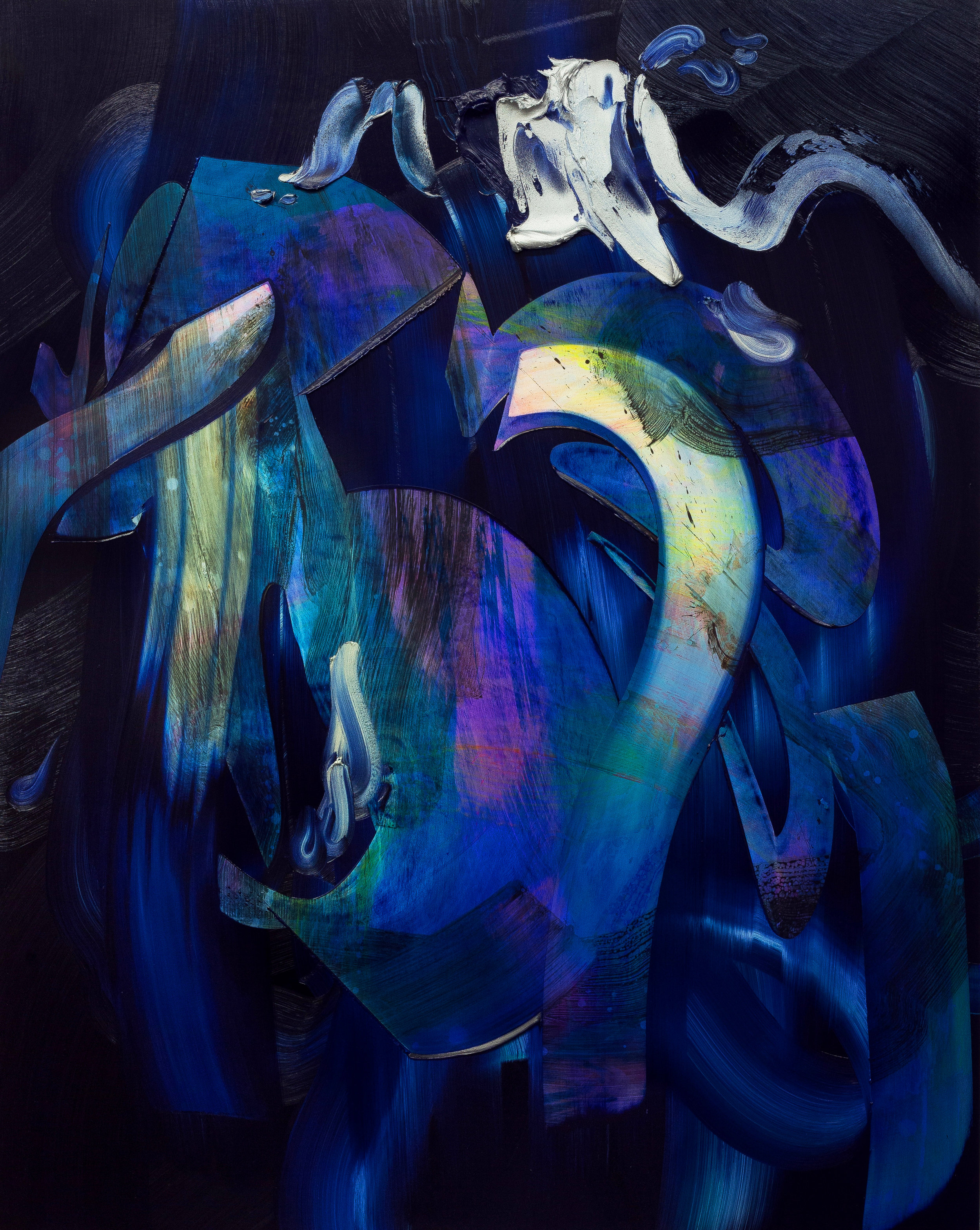 Don't Go Back To Sleep / oil and acrylic on panel / 60 x 48 inches
