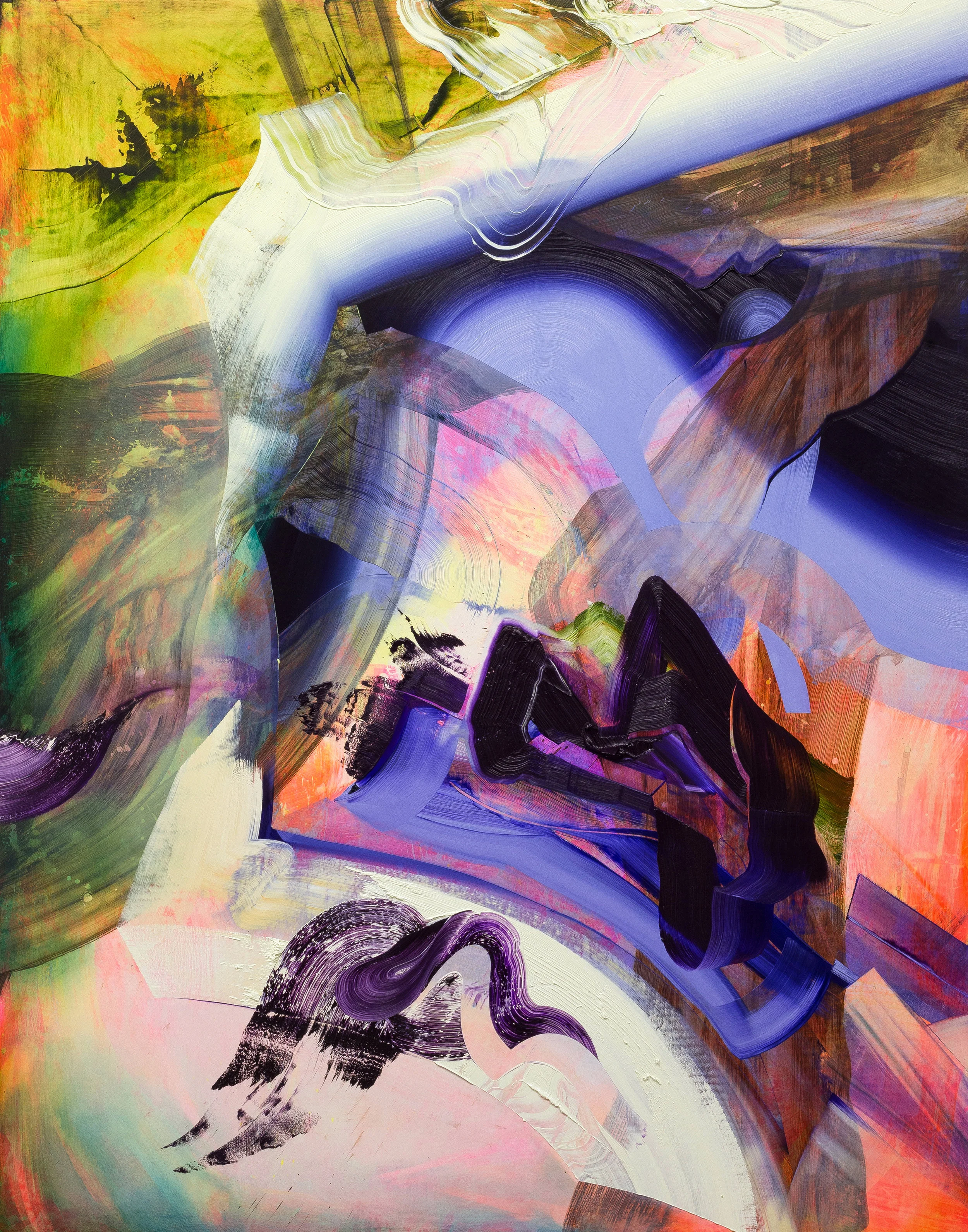 Slice / oil and acrylic on panel / 84 x 66 inches