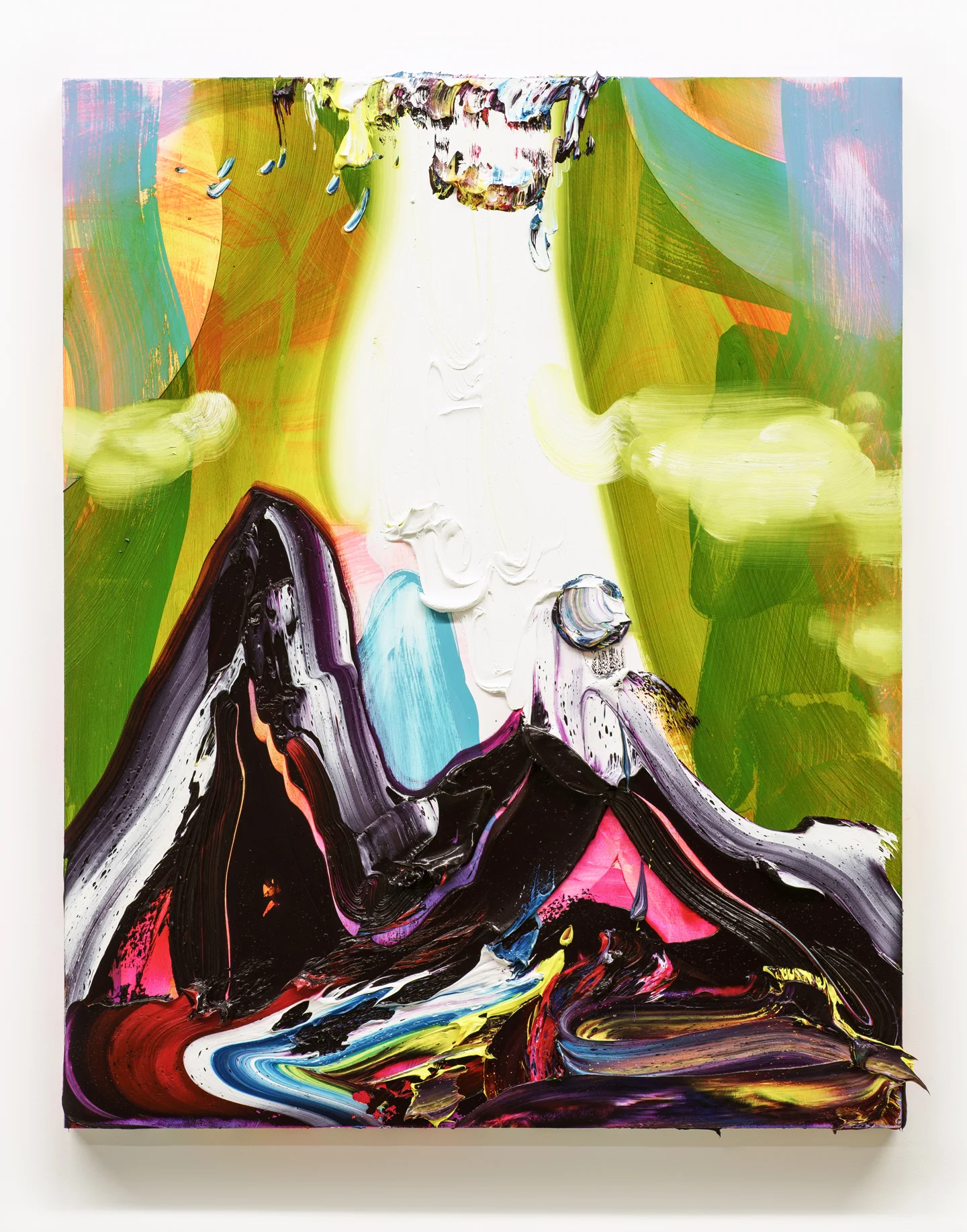 Dark-cheeked Mountain / oil and acrylic on panel / 30 x 24 inches (Available)