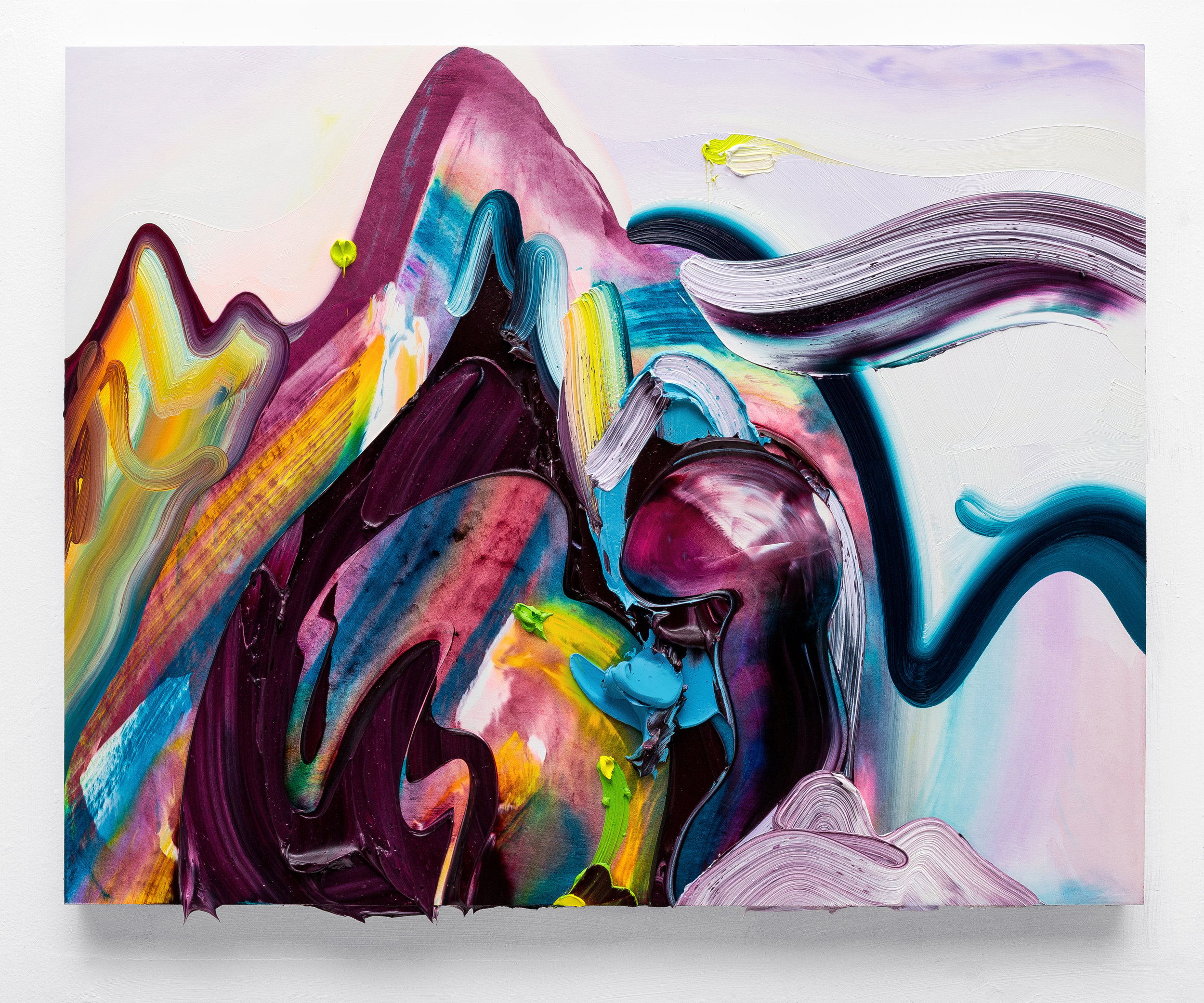 Rainbow Mountain / oil on panel / 24 x 30 inches