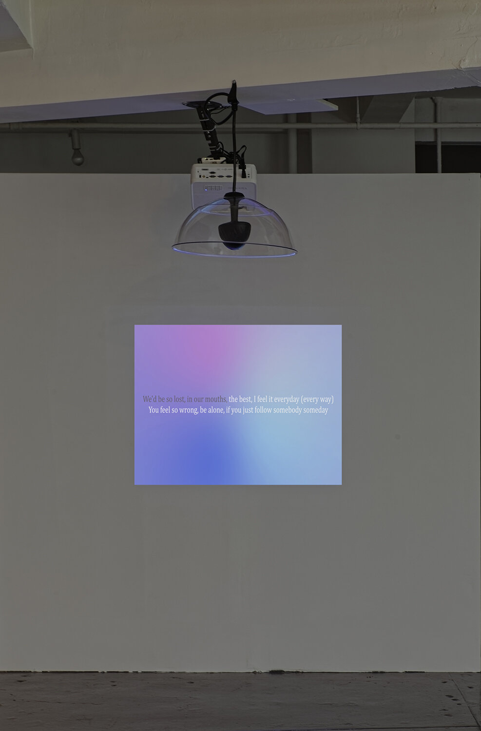  Installation view of  Soft and Wet . Work: Arooj Aftab,  Soft and Wet , 2019. Photograph by Matt Vicari 