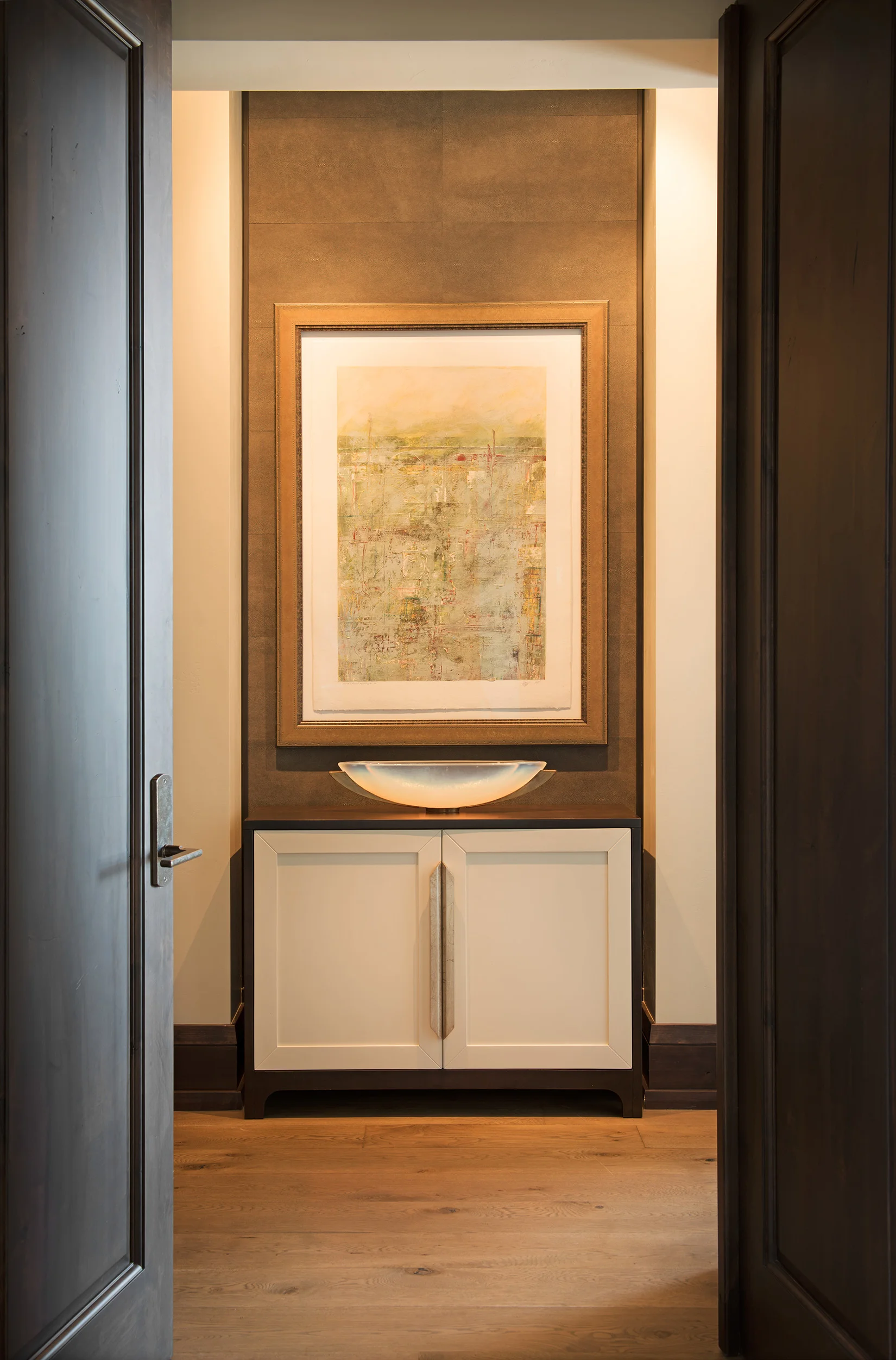 The symmetry is what caught my eye in this hallway to the master bedroom.