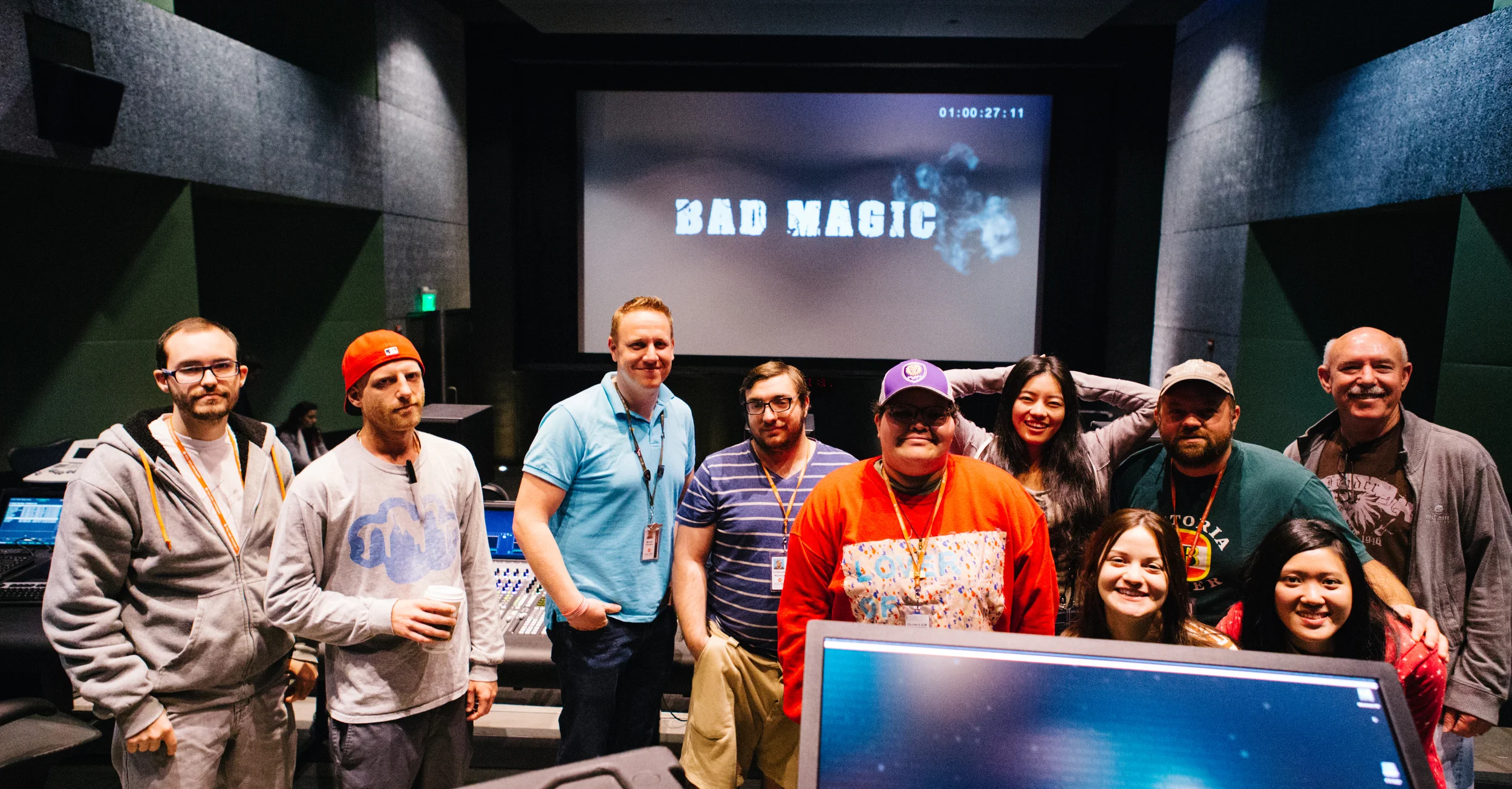 The Crew of Bad Magic with our amazing sound mixer / professor Academy Award winner Bill Benton! 