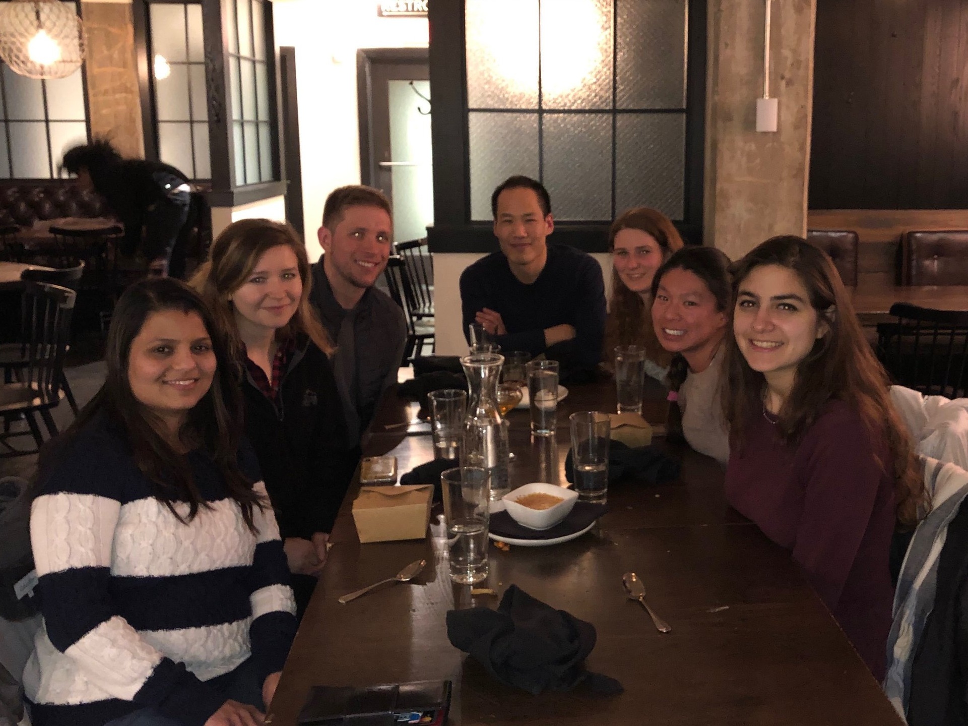 The LSD1 project was (and still is) a huge, interdisciplinary endeavor that required the coordinated efforts of many members of our lab (as well as collaborators) in a diverse array of fields. Here, the core members of the LSD1 team celebrate a hard-won success. Congratulations!