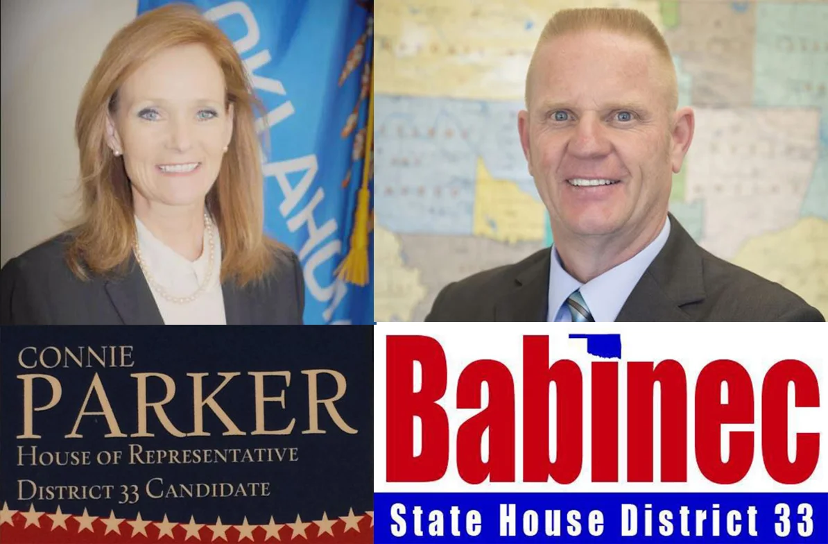 Connie Parker (R) and Greg Babinec (R) running for District 33 State Representative