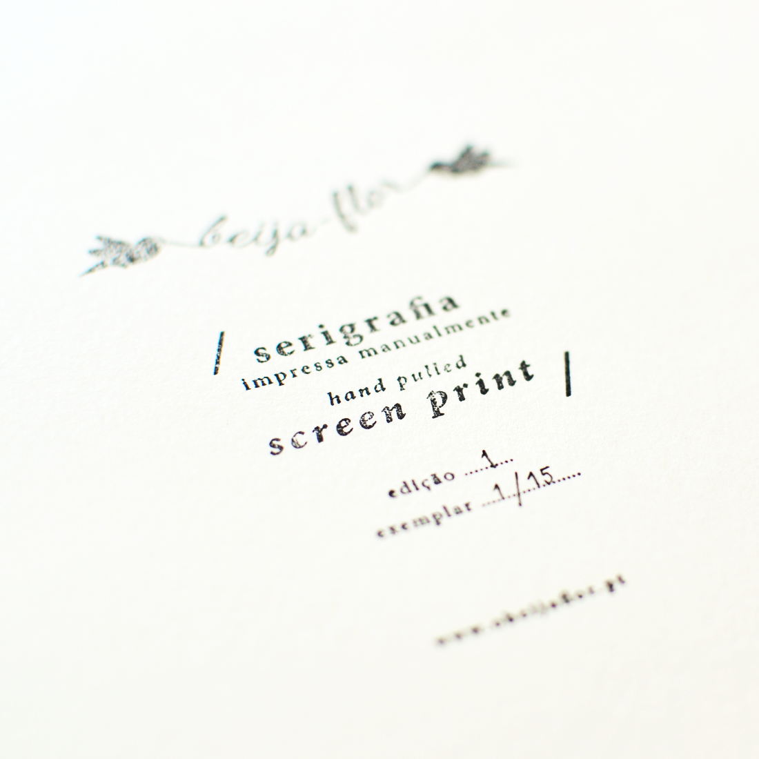 serigrafias beija-flor