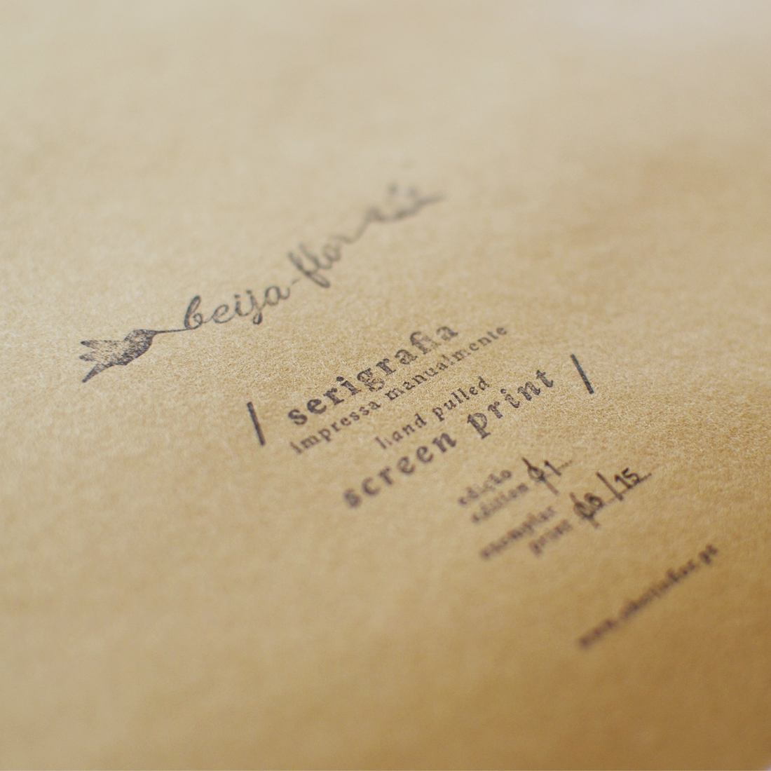 beija-flor screen print