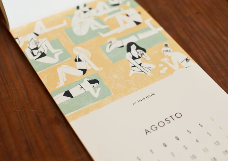 calendário beija-flor Joana Estrela
