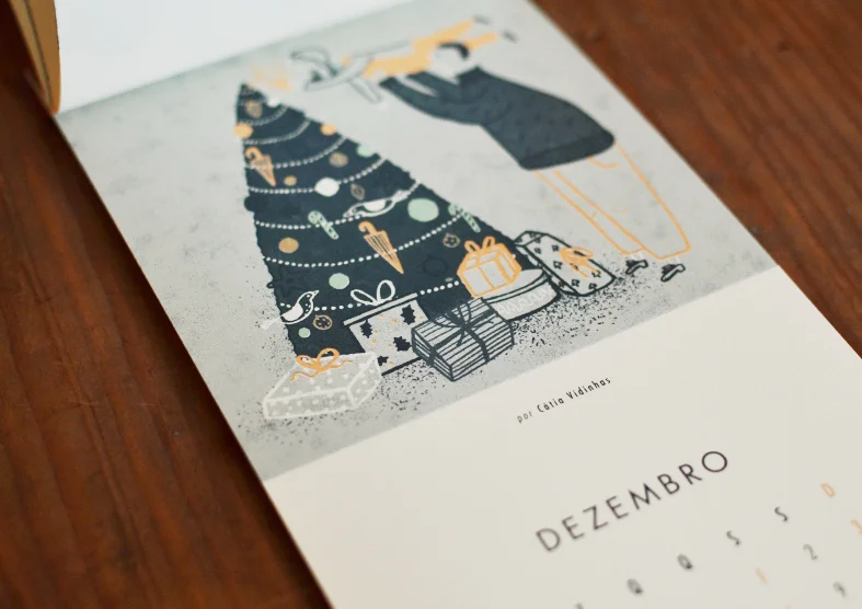 calendário beija-flor Cátia Vidinhas