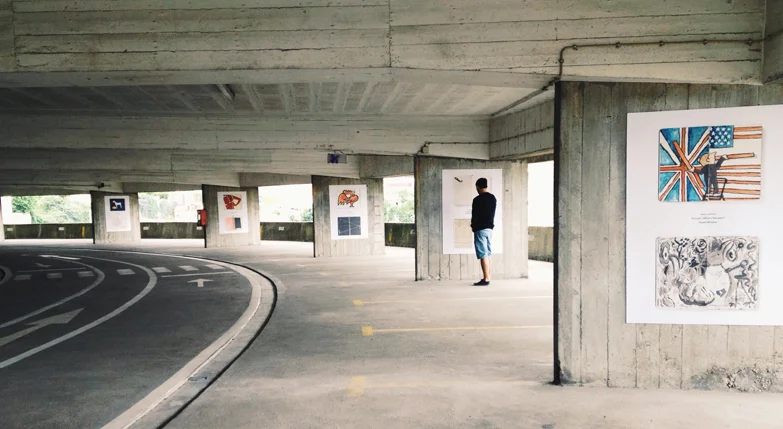 two pages Porto exhibition