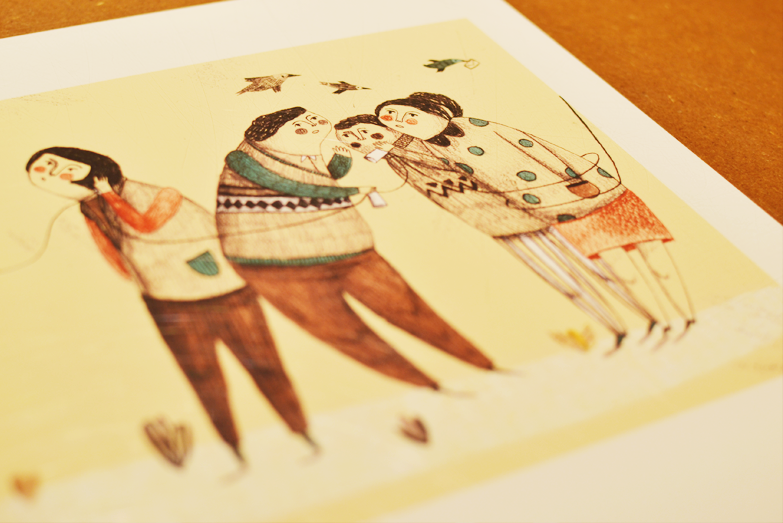 Pormenor da ilustração de Cátia Vidinhas. /  Detail from Cátia Vidinhas’s illustration.