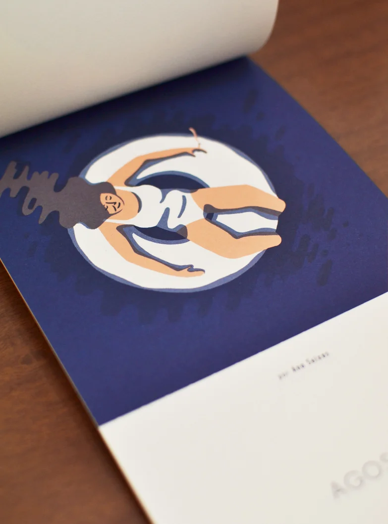 Agosto, ilustrado por Ana Seixas /  August, illustrated by Ana Seixas