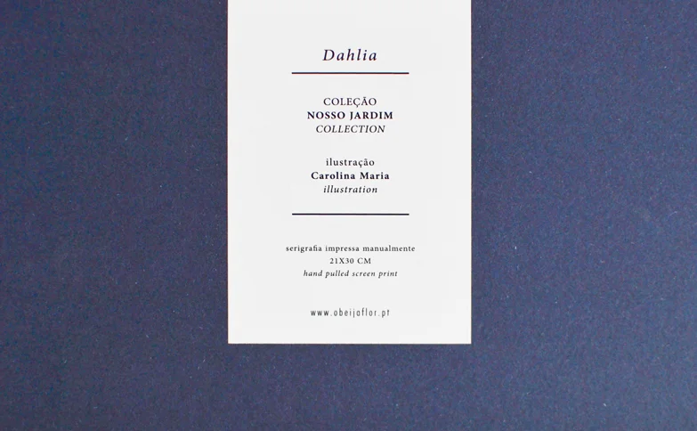 Detalhe verso print / Back print detail