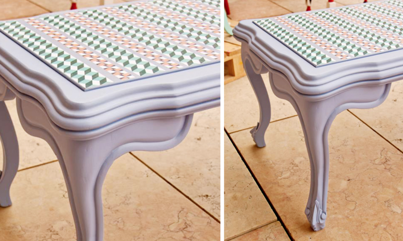Os monstros fizeram uma mesa beija-flor