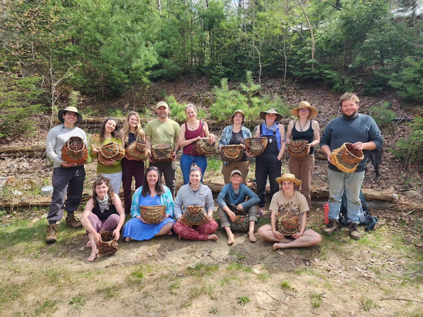 The Gatherers did a spectacular job this weekend. Several people even got to make lids for their baskets! Now, they can go forth and forage over the next couple of months. This group definitely made me proud; their level of commitment was inspiring. 