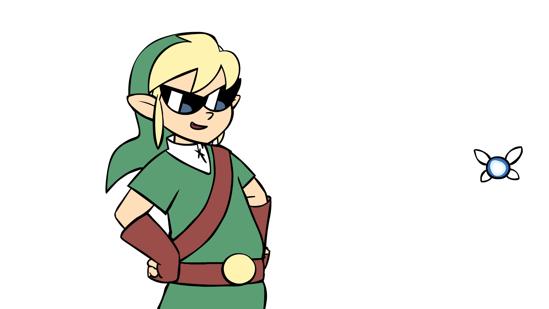 "2nd Best Zelda Rap Ever" Clean-Up Animation Shot Scene I contributed clean-up animation for the Starbomb Music Video "2nd Best Zelda Rap Ever". © Starbomb