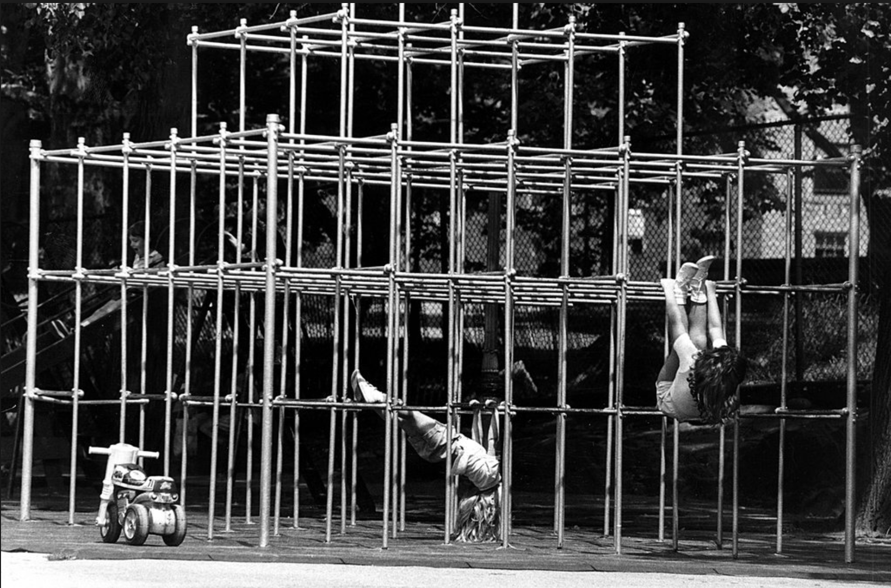 old jungle gym, photo courtesy The NY Times