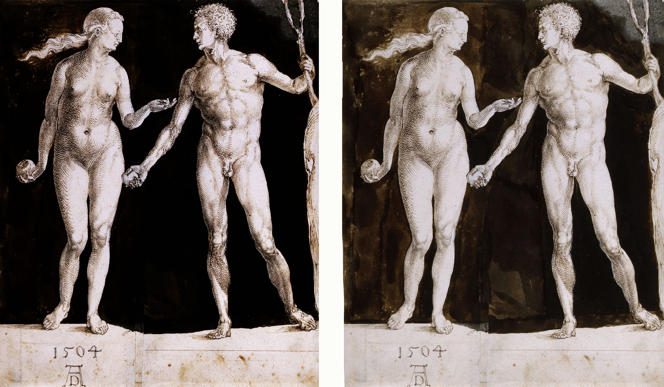simulation of slide experience versus seeing the drawing in person (better image below)