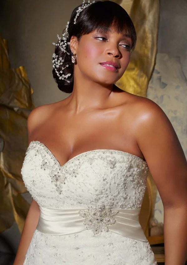 mori lee beaded wedding dress Zuri Baby Dress main image 0