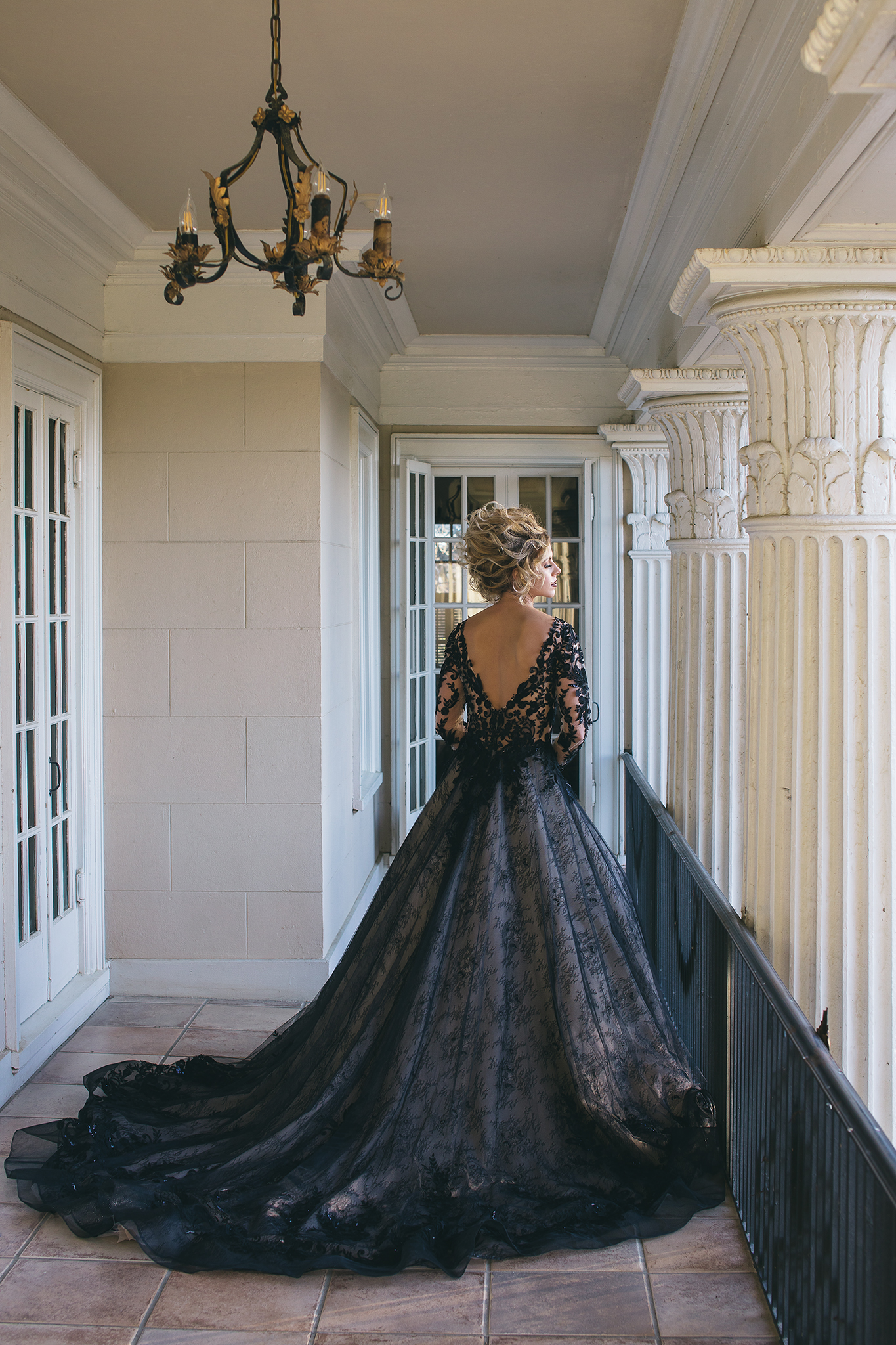 black traditional wedding dresses