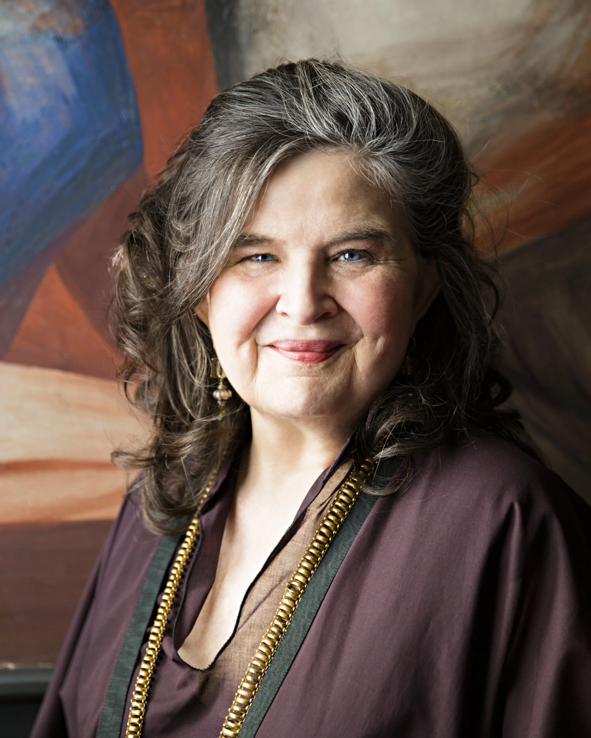 Photo by Brittany Ambridge , Honor Moore in the Orozco Room at the New School, 2015