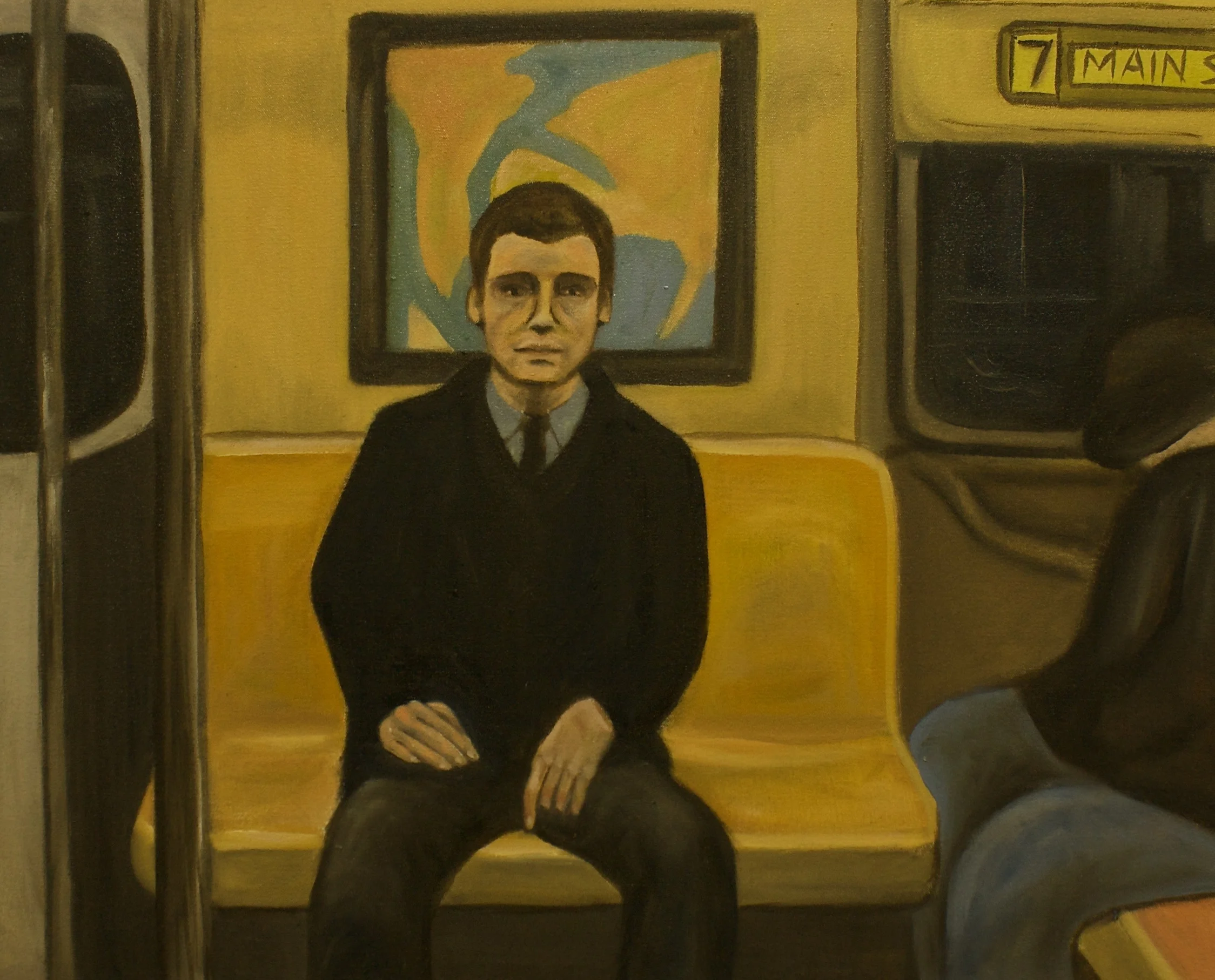 Train Ride 29”x 34” Oil on Canvas 2014