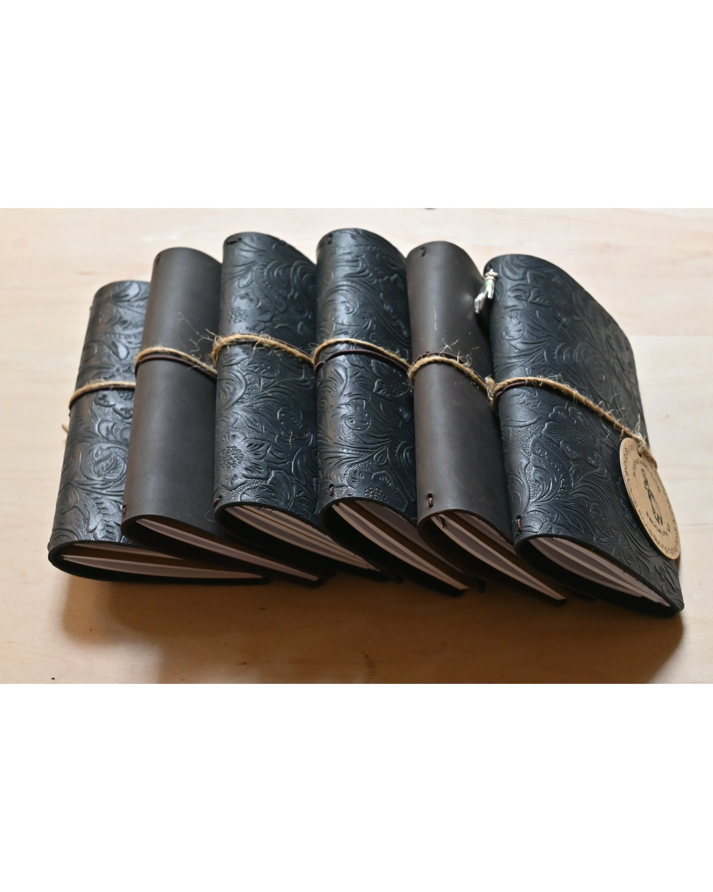 Handmade leather sleeves for travel notebooks (A6)