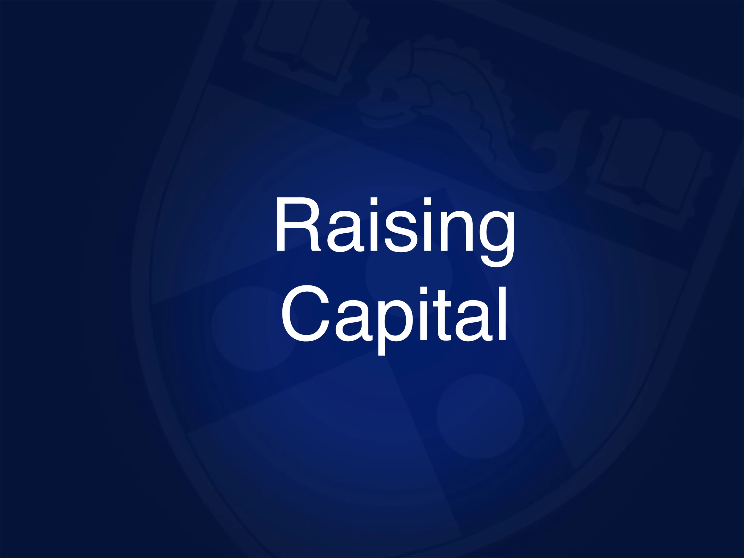• Connect entrepreneurs with potential investors • Develop pitch materials • Create supporting financial documents (e.g., balance sheets, projections, etc.)