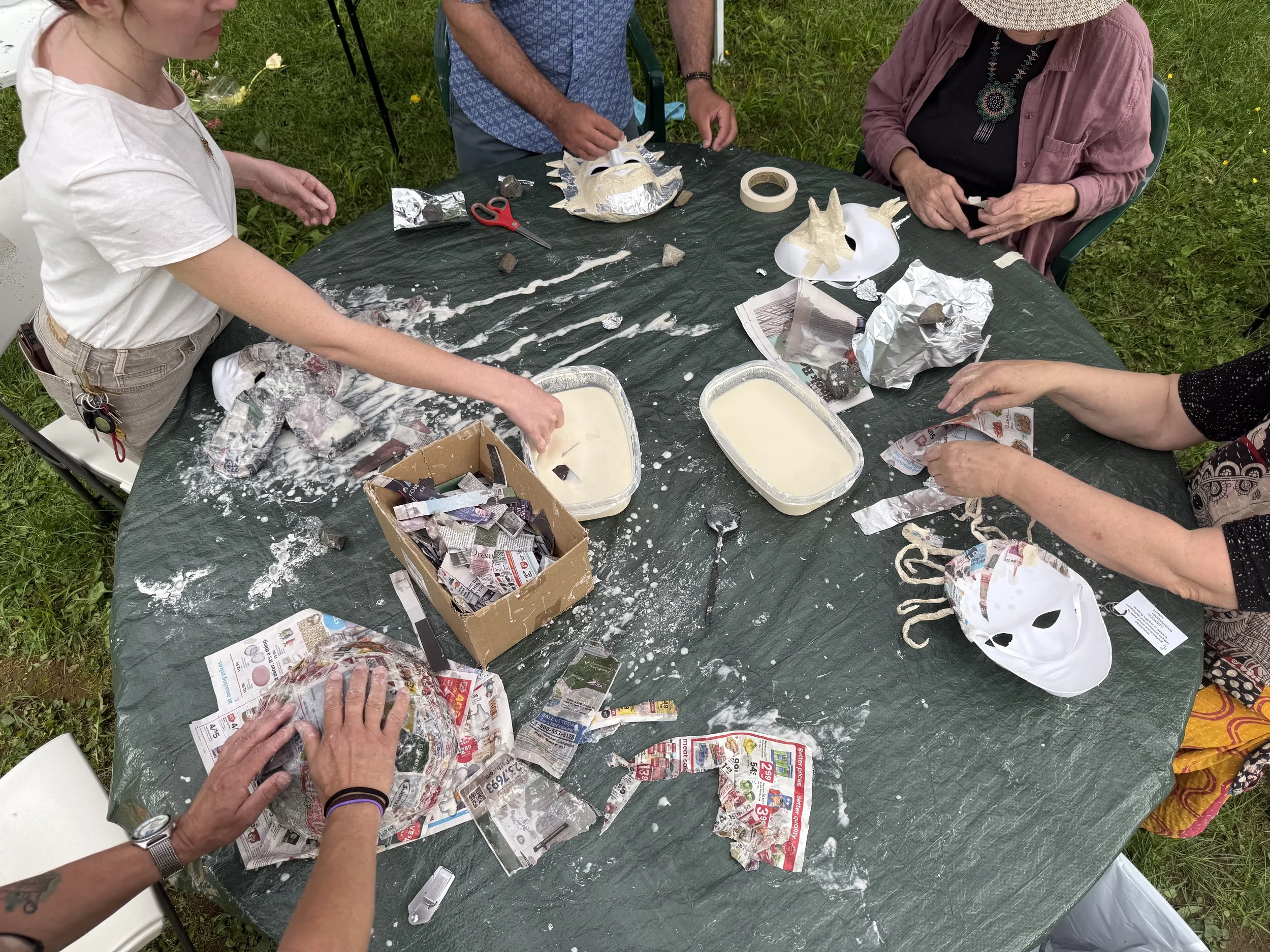 Paper Mache Mask-Making