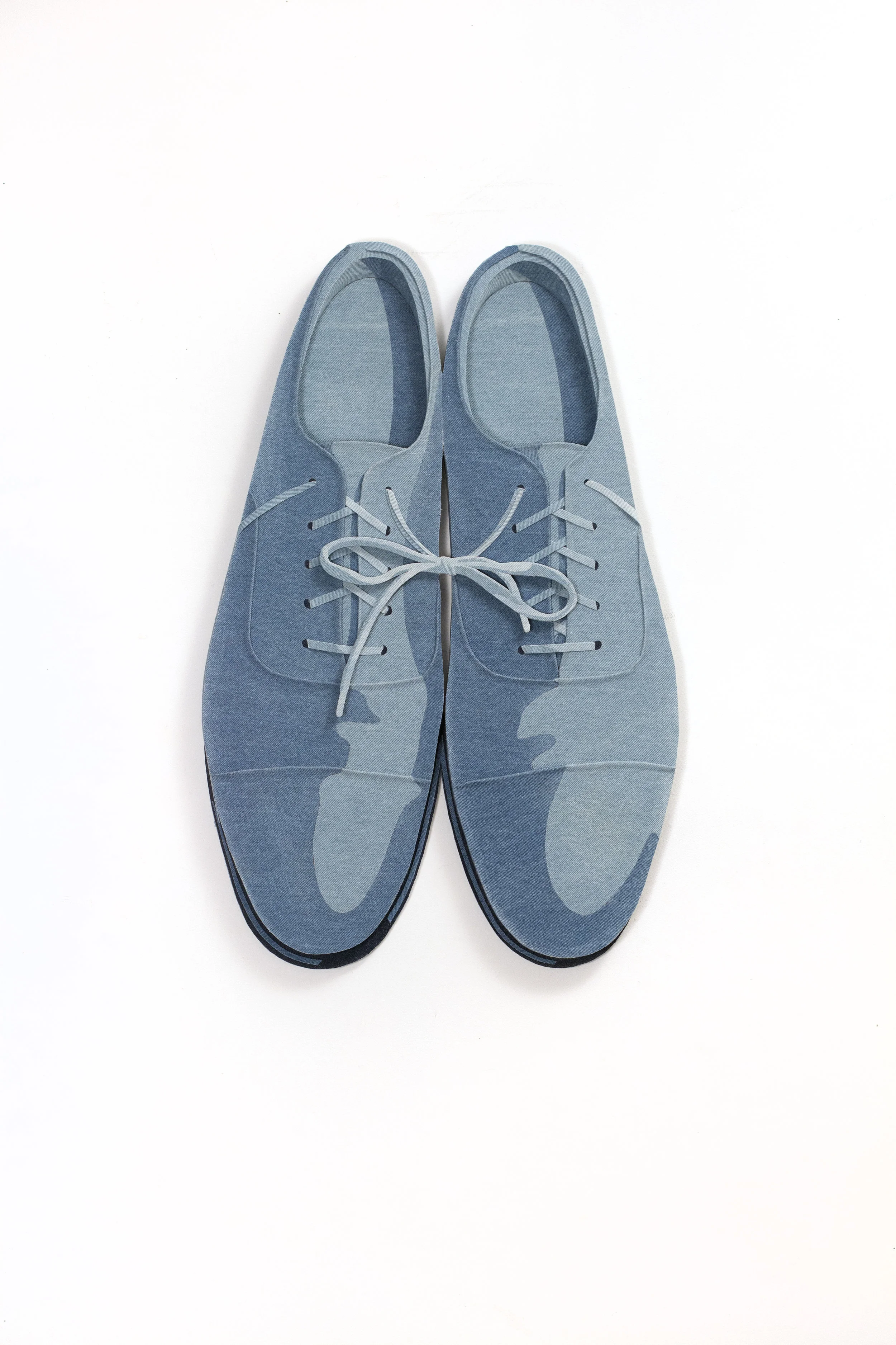 We’re in this together,2019 27.25x18x1.5 inches PVA, denim and plywood