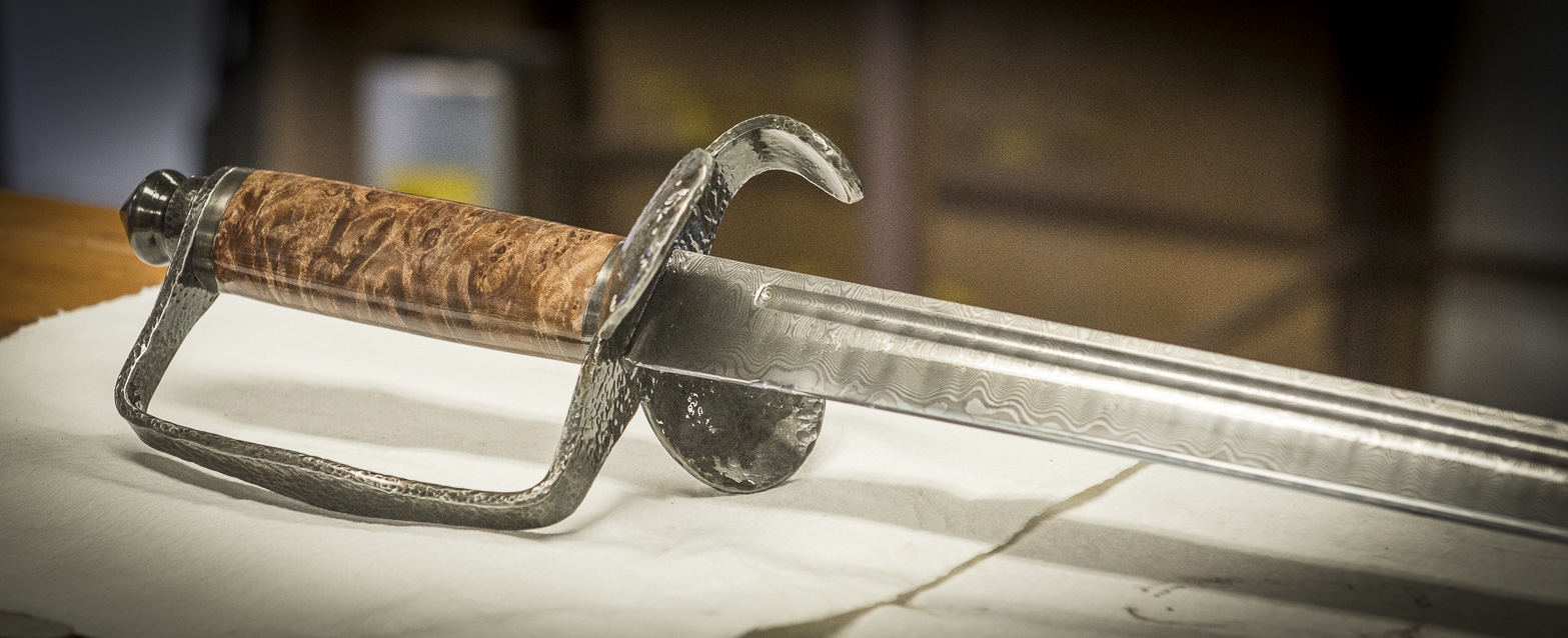 My wife Tammy only had a few minutes to photograph the spadroon before it was shipped.