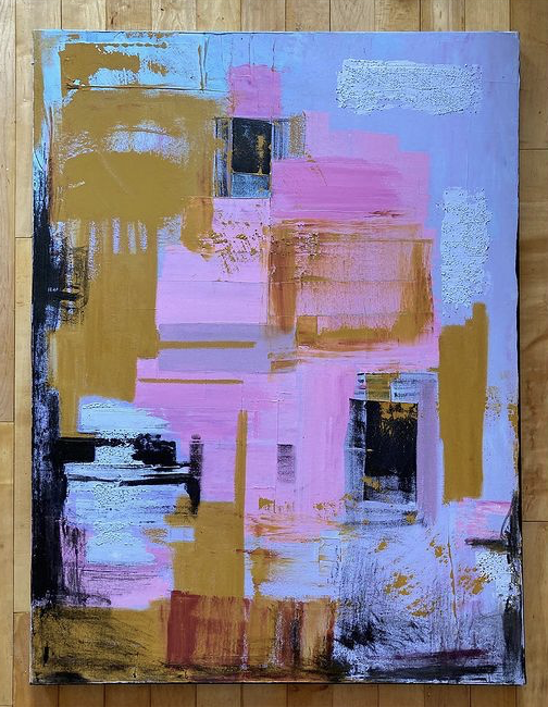 Gold chaos // acrylic on canvas // sold 