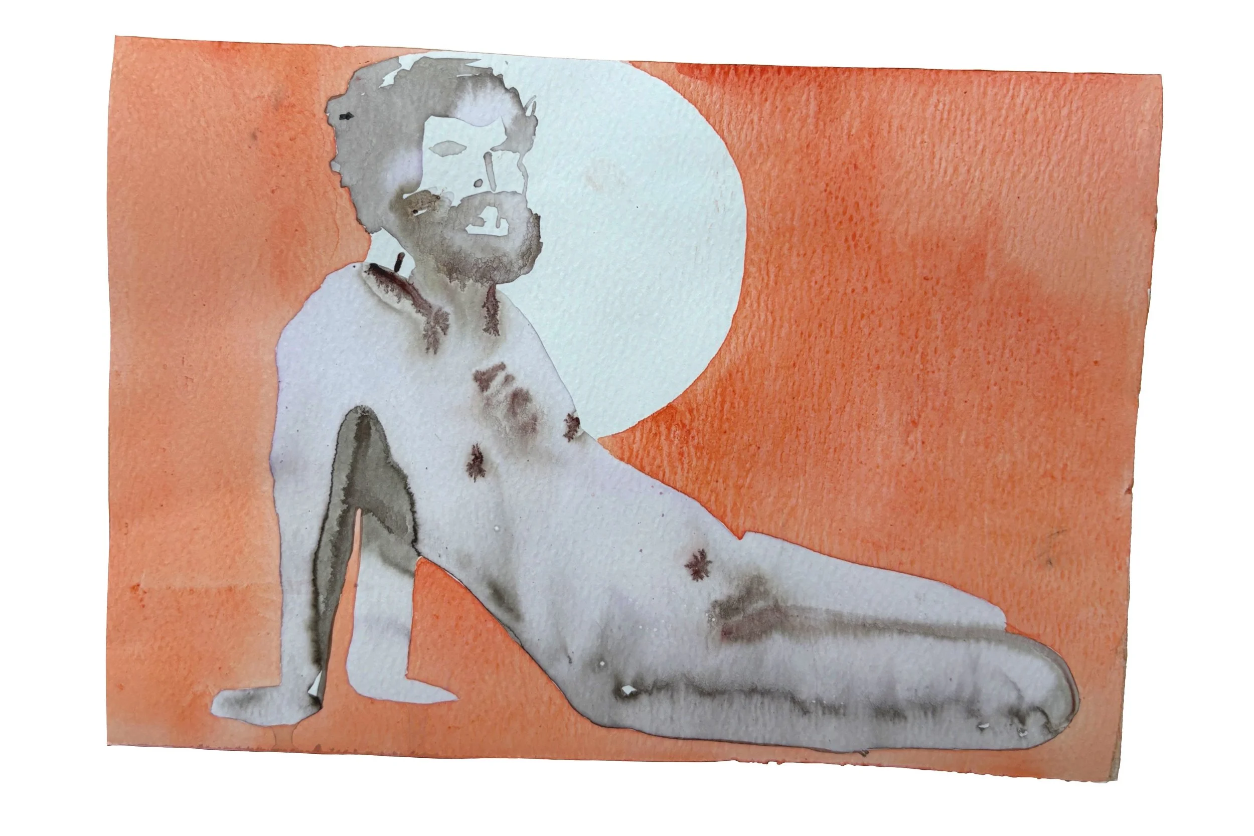 Untitled nude male painting by Brooke Pelczynski