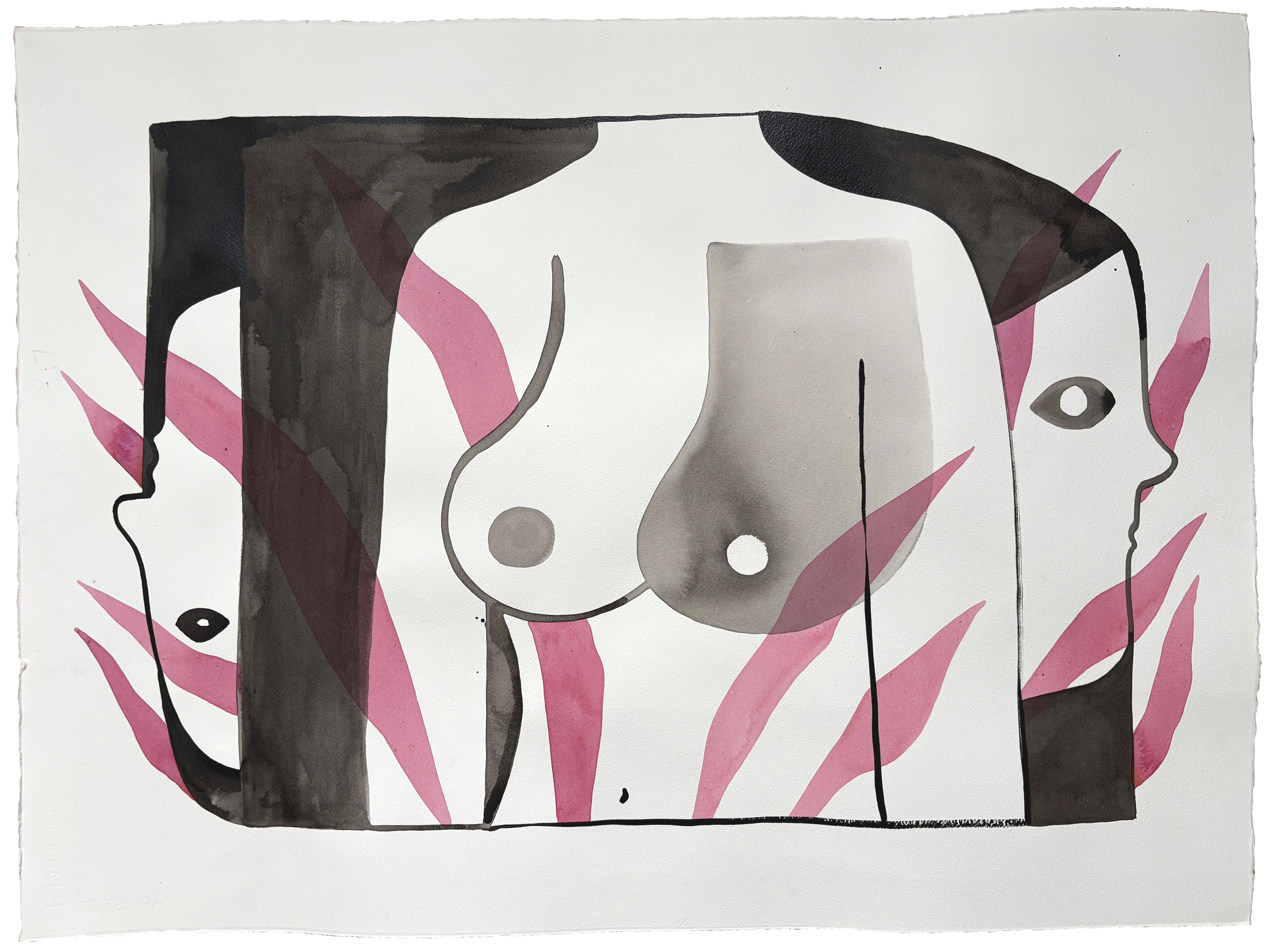 "Who Was She" 22x30" on cold press Fabriano Artistico watercolor paper  