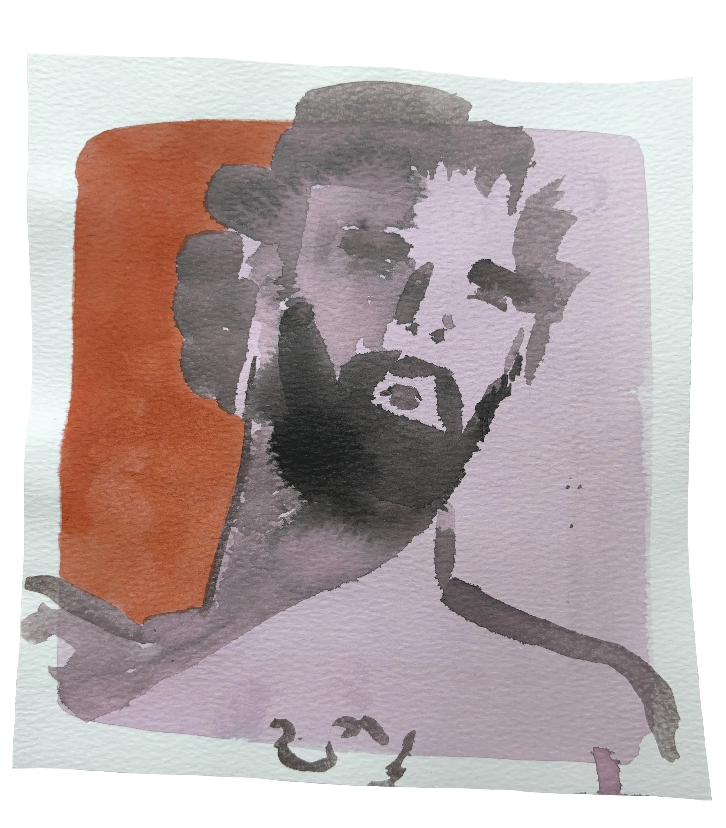 Untitled nude male painting by Brooke Pelczynski