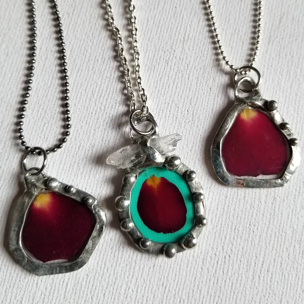 Rose Petal Necklace