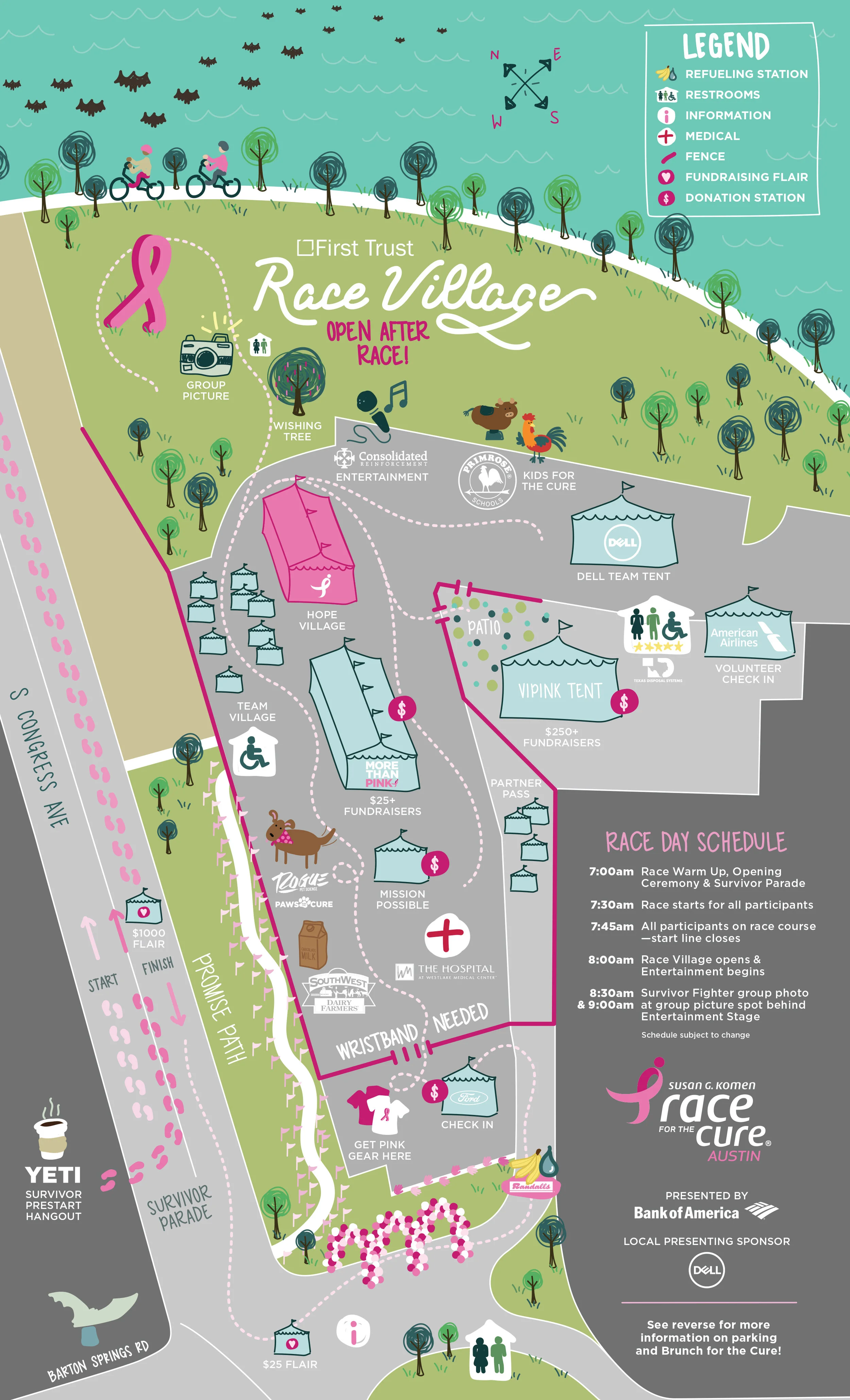 Race Map Front: Map of Race Village