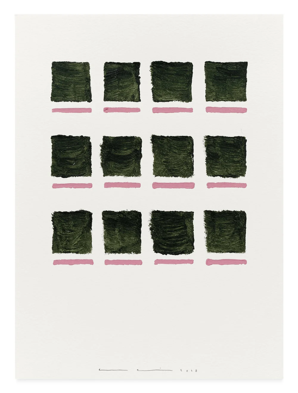 untitled (i didn’t know you were back in town) VIII acrylic and graphite on cotton paper 12” x 9”